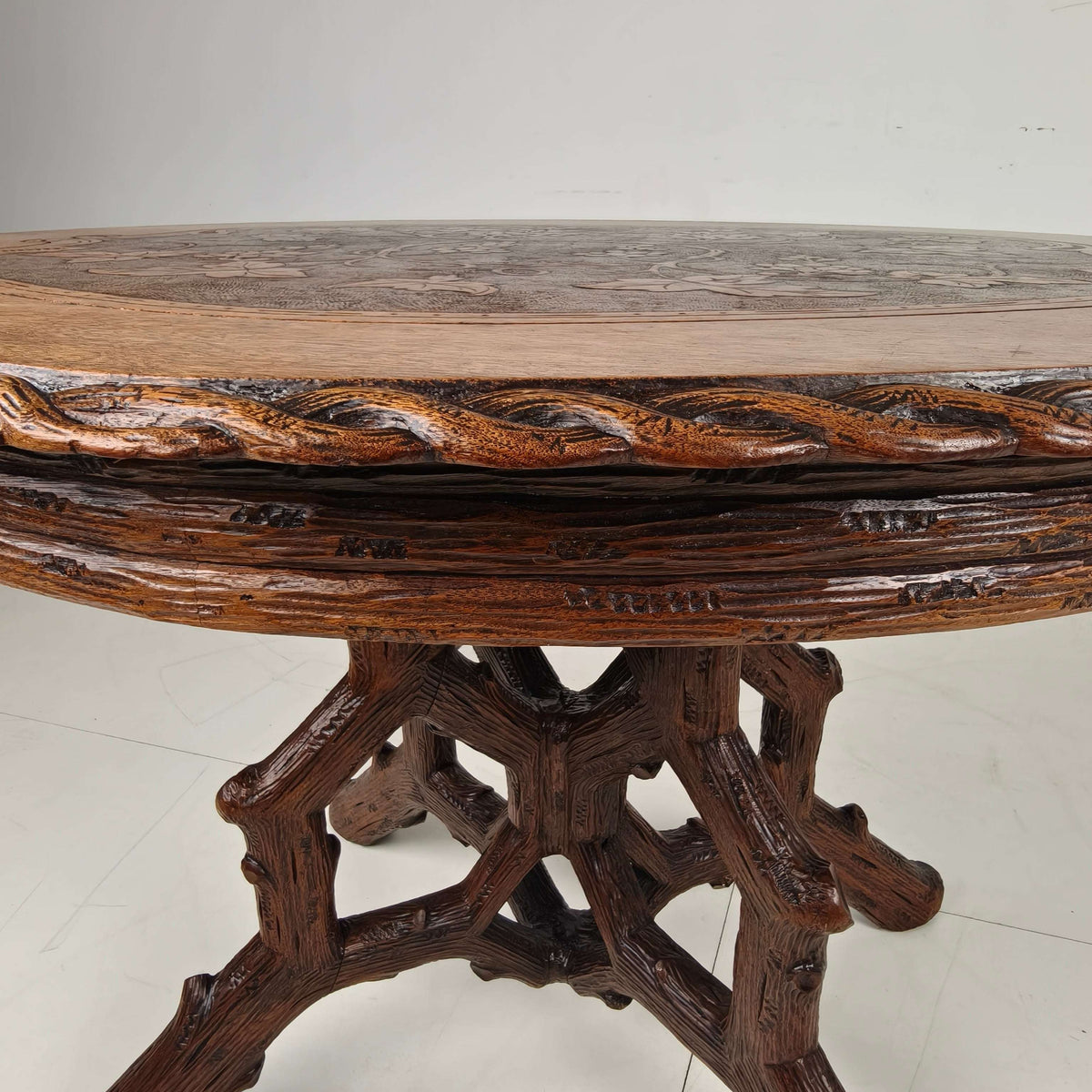 Black Forest Style Dining Table by Horrix – circa 1880 Black Forest Style Dining Table by Horrix – circa 1880