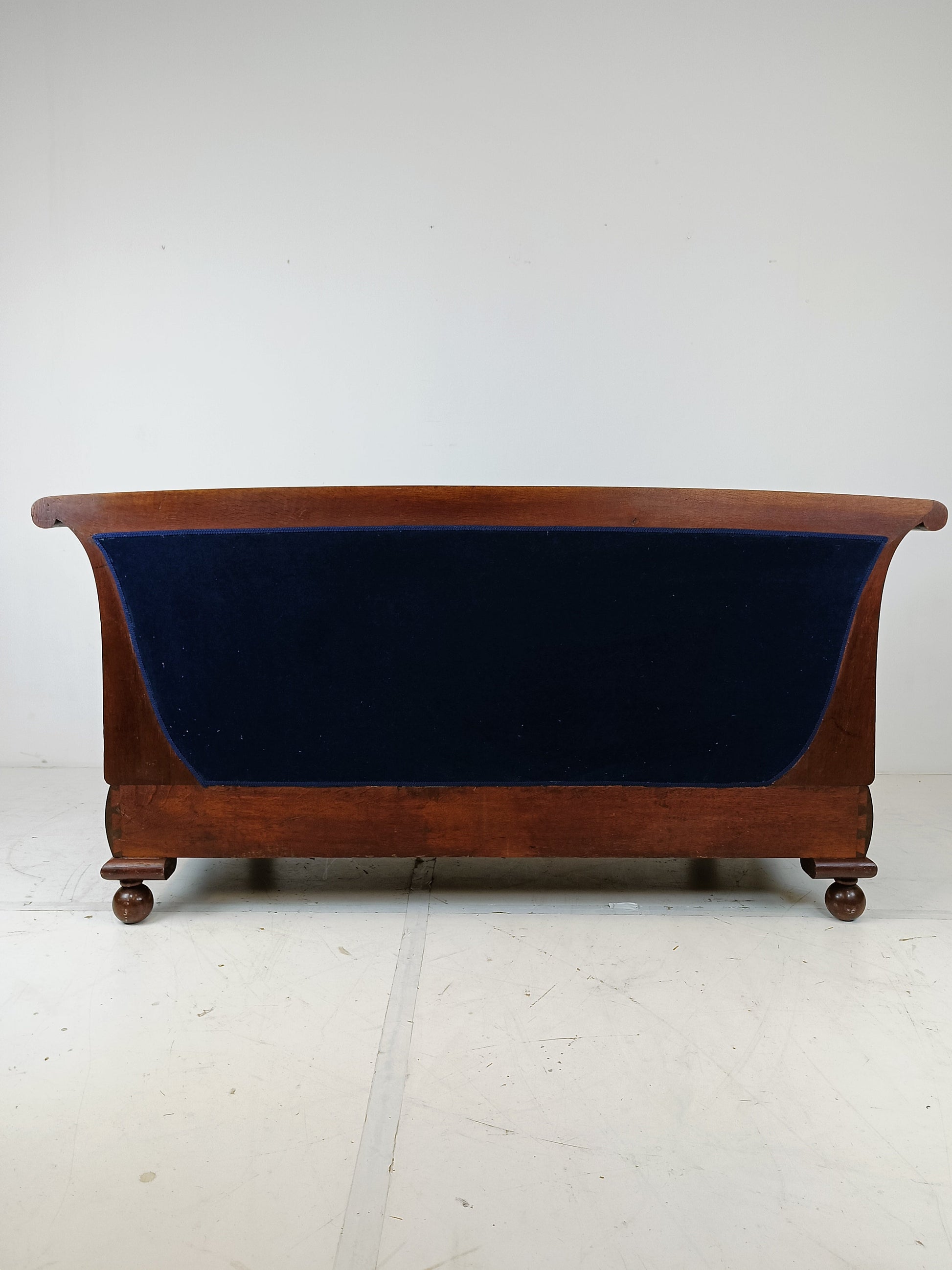 Blue Biedermeier Sofa Blue Biedermeier Sofa