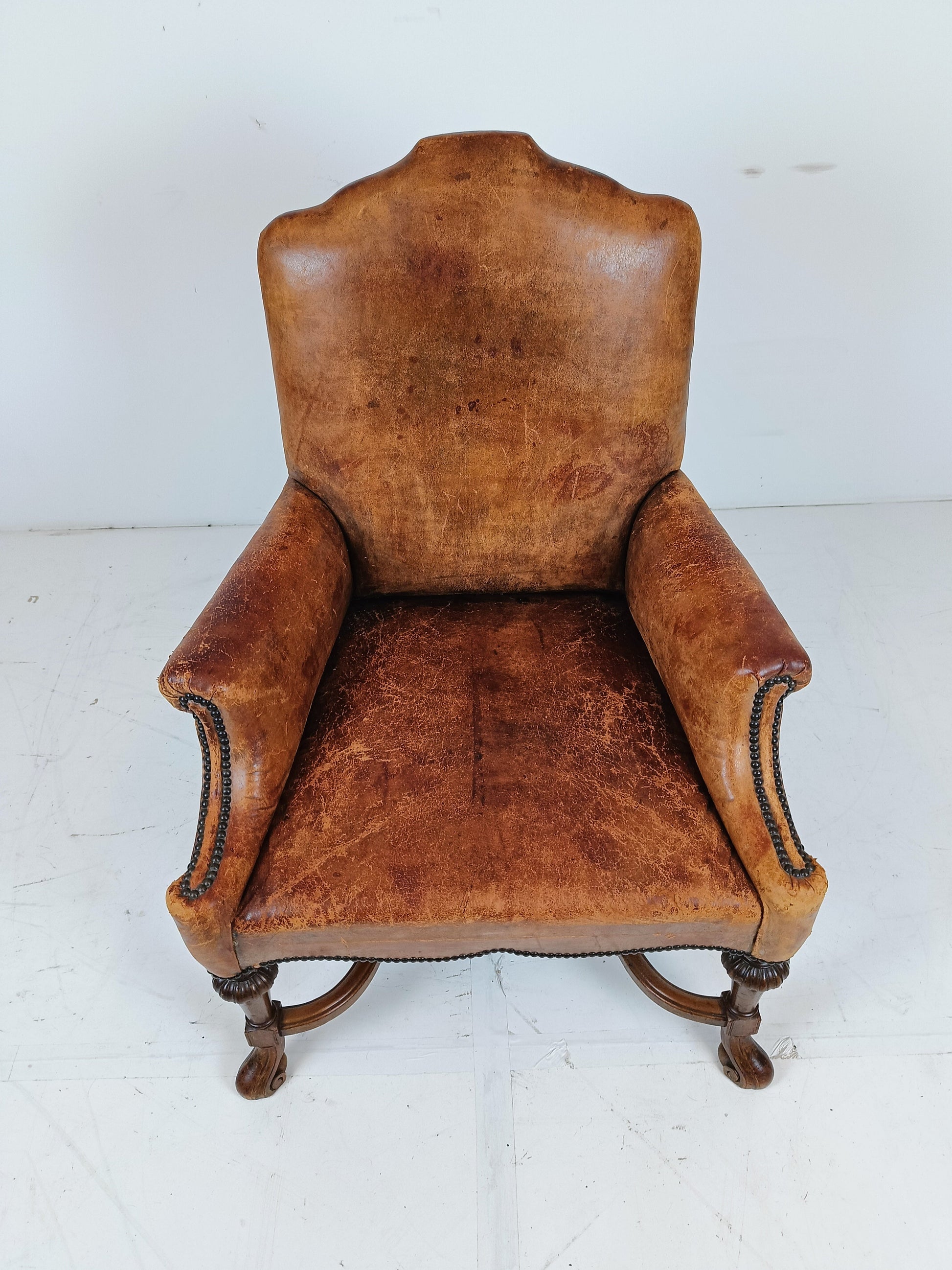 Chippendale Sheep Leather Arm Chair Chippendale Sheep Leather Arm Chair