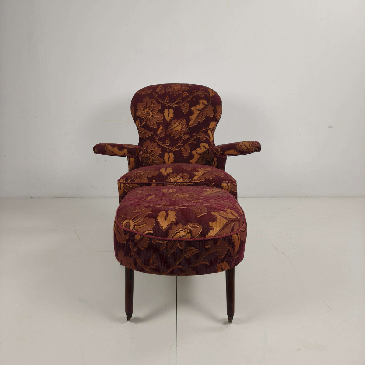 Early 20th-Century Adjustable Reclining Armchair by Drevette L.M., circa 1900–1920 Early 20th-Century Adjustable Reclining Armchair by Drevette L.M., circa 1900–1920