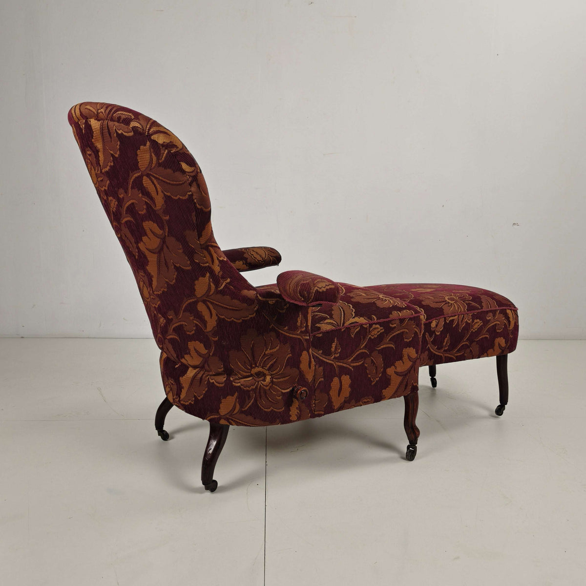 Early 20th-Century Adjustable Reclining Armchair by Drevette L.M., circa 1900–1920 Early 20th-Century Adjustable Reclining Armchair by Drevette L.M., circa 1900–1920