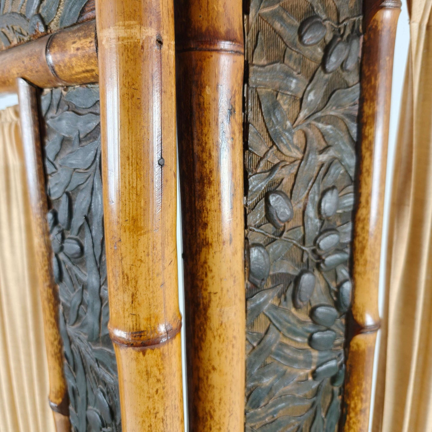 Early 20th Century Bamboo Roomdivider/ Folding Screen Early 20th Century Bamboo Roomdivider/ Folding Screen
