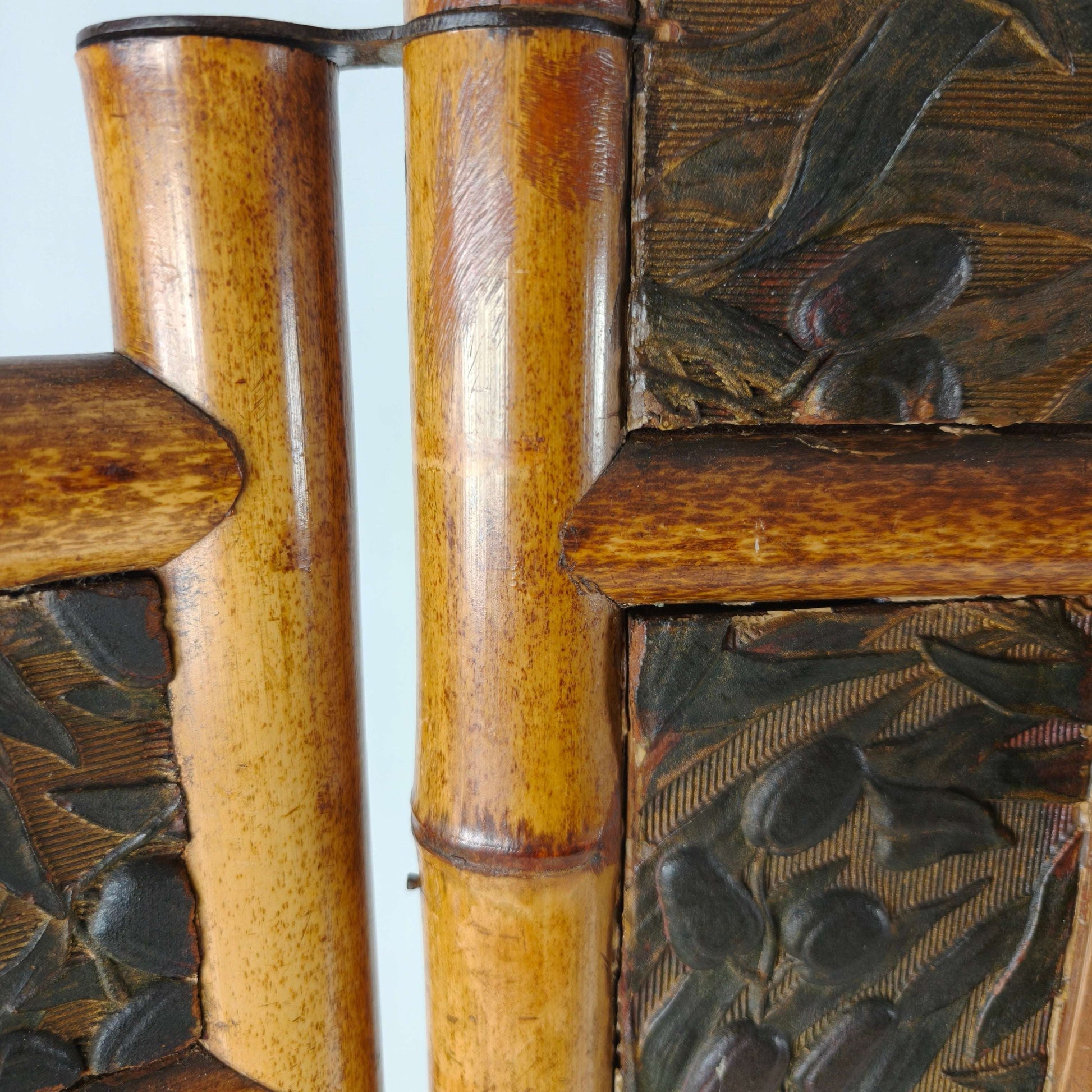 Early 20th Century Bamboo Roomdivider/ Folding Screen Early 20th Century Bamboo Roomdivider/ Folding Screen