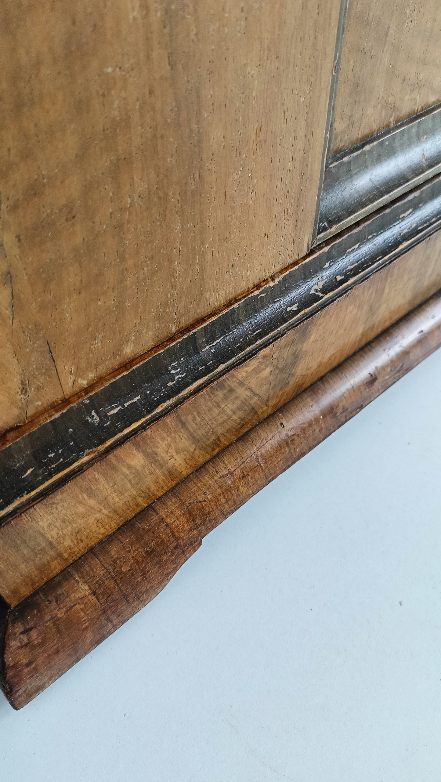 English Art Deco Burrnut Wardrobe English Art Deco Burrnut Wardrobe