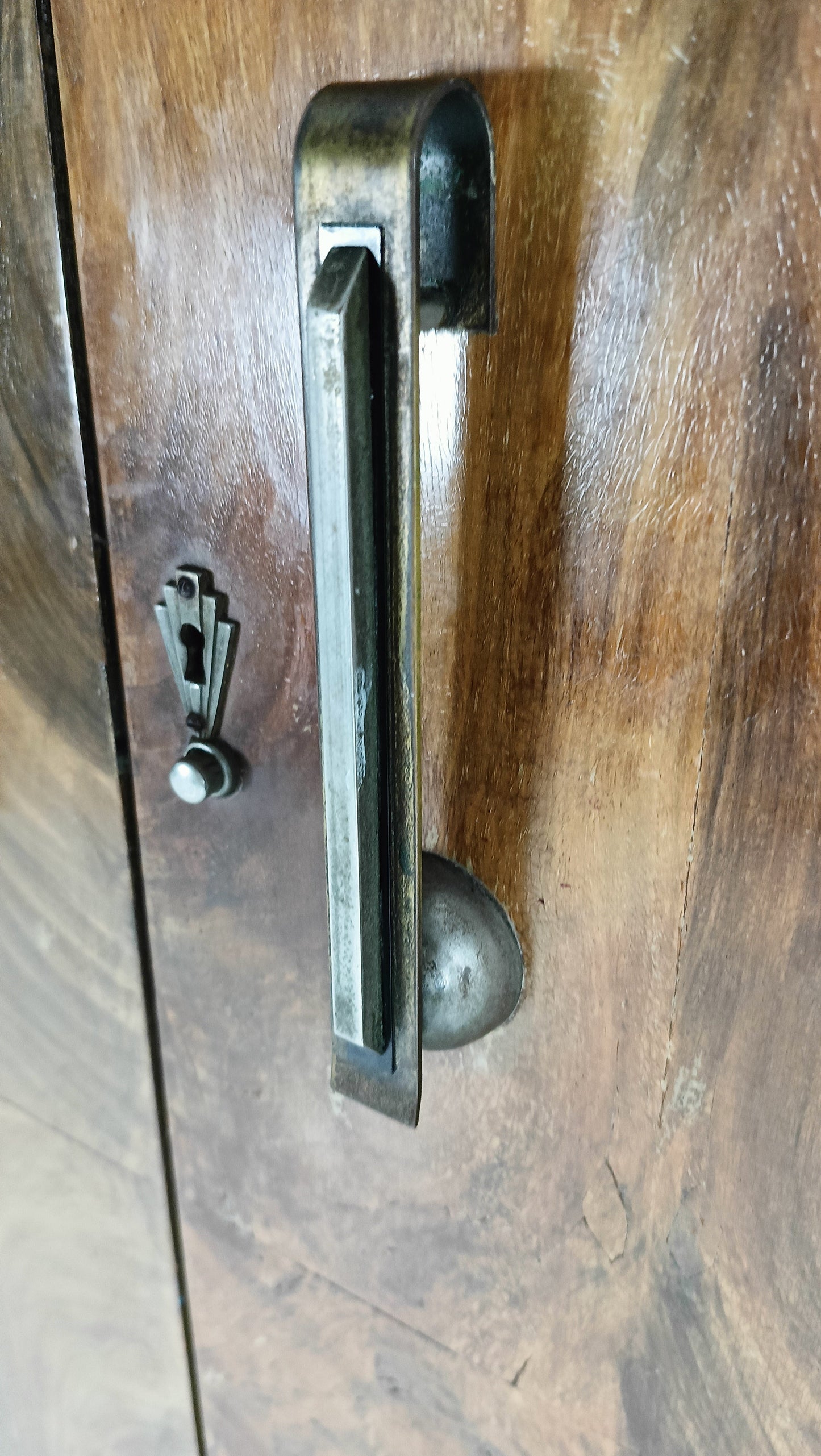 English Art Deco Burrnut Wardrobe English Art Deco Burrnut Wardrobe