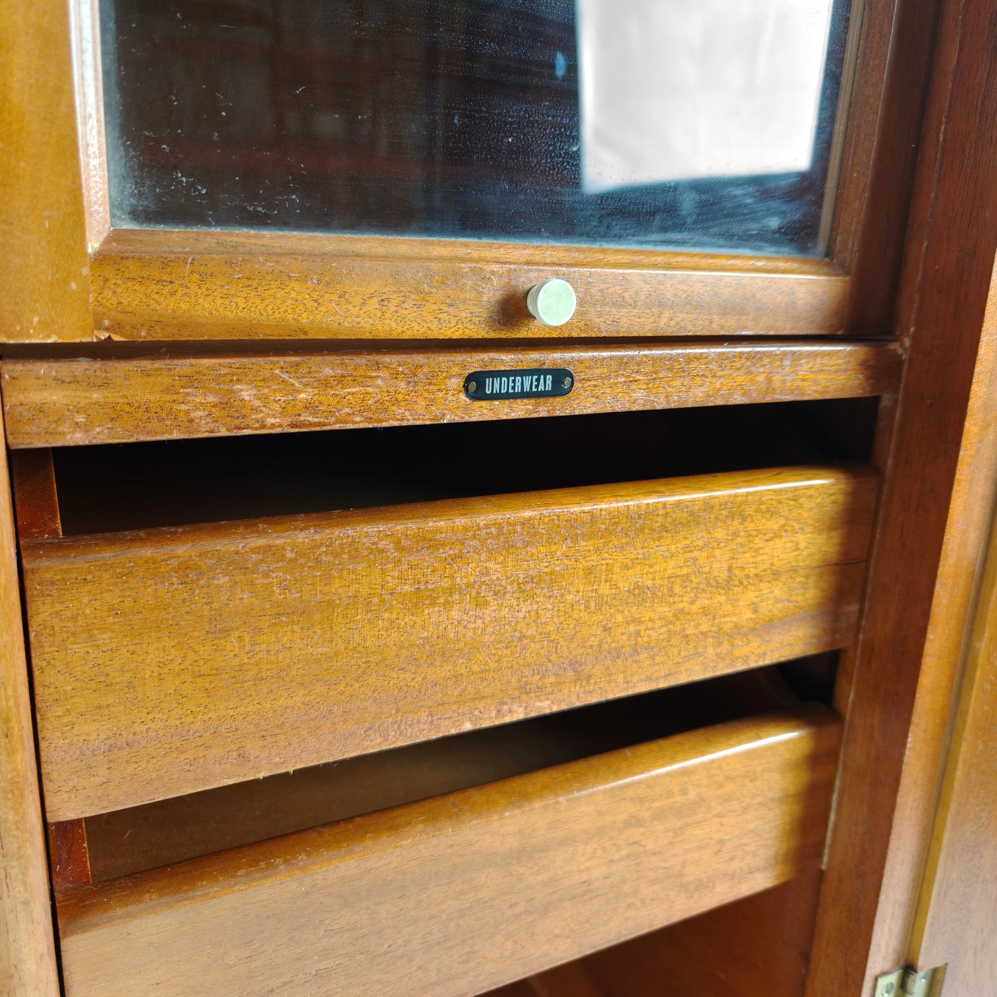 English Art Deco Gentleman’s Wardrobe by Wrighton Furniture English Art Deco Gentleman’s Wardrobe by Wrighton Furniture