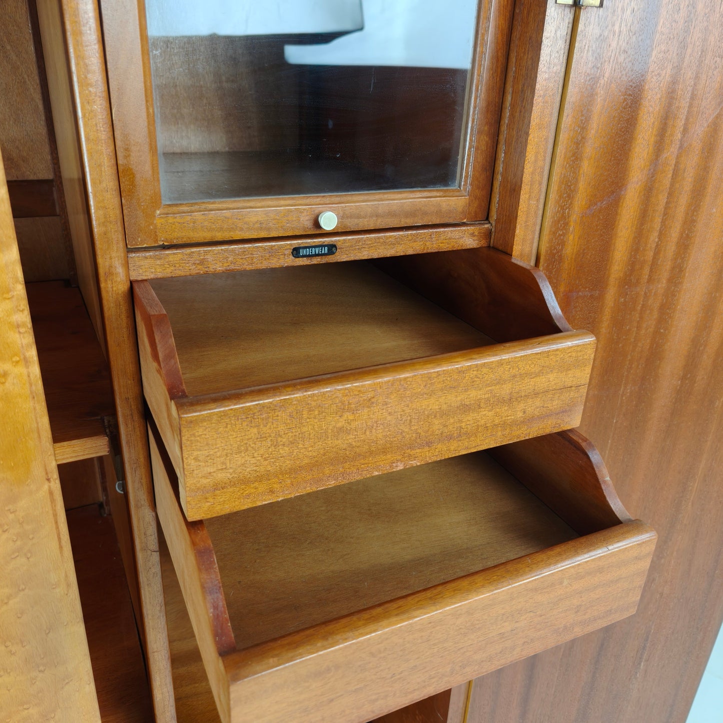 English Art Deco Gentleman’s Wardrobe by Wrighton Furniture English Art Deco Gentleman’s Wardrobe by Wrighton Furniture