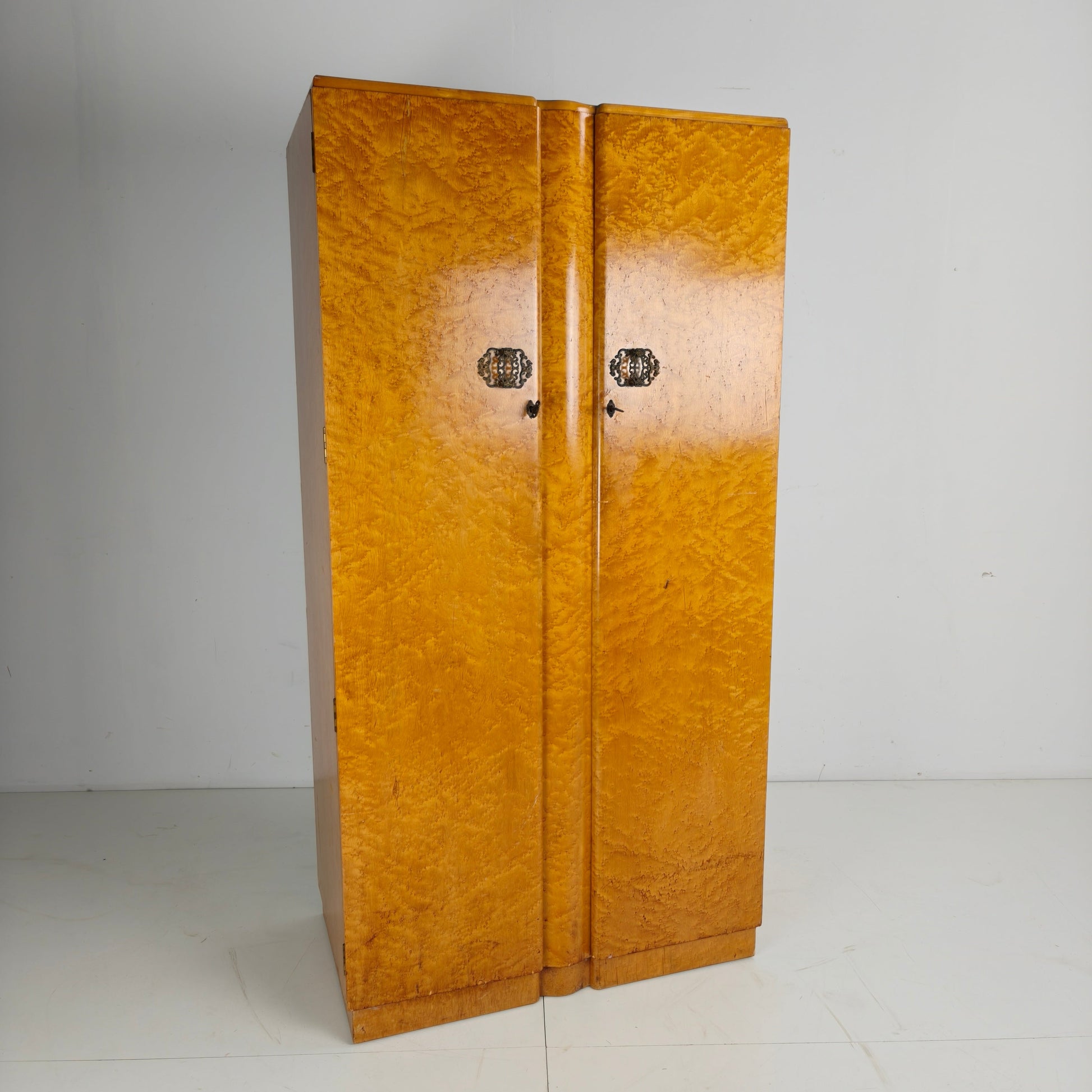 English Art Deco Gentleman’s Wardrobe by Wrighton Furniture English Art Deco Gentleman’s Wardrobe by Wrighton Furniture