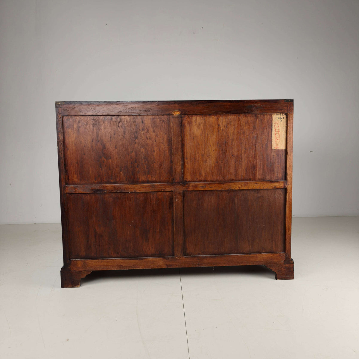 English Campaign Chest of Drawers with Brass Hardware – 20th Century English Campaign Chest of Drawers with Brass Hardware – 20th Century