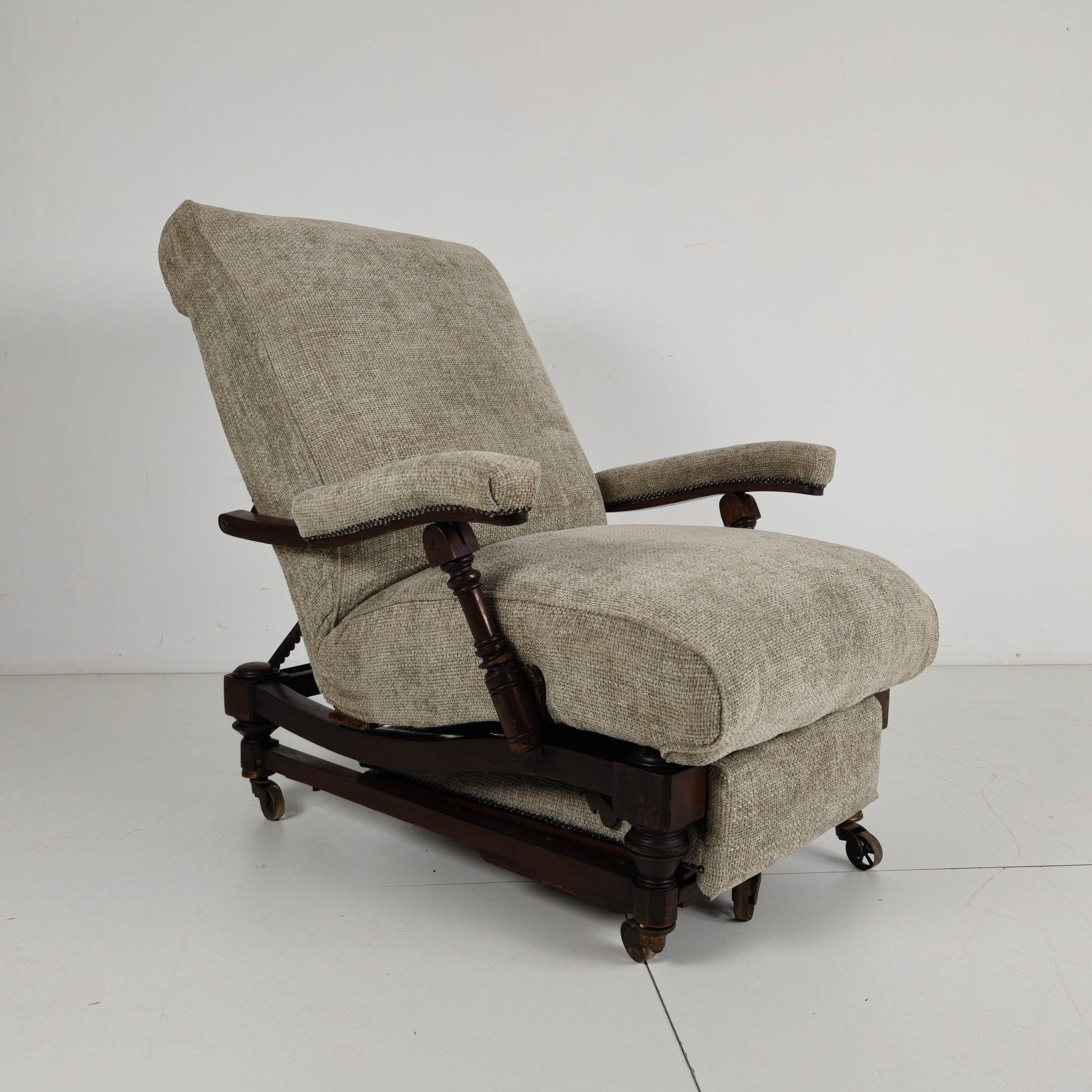 English Reclining Library Chair (circa 1860) English Reclining Library Chair (circa 1860)