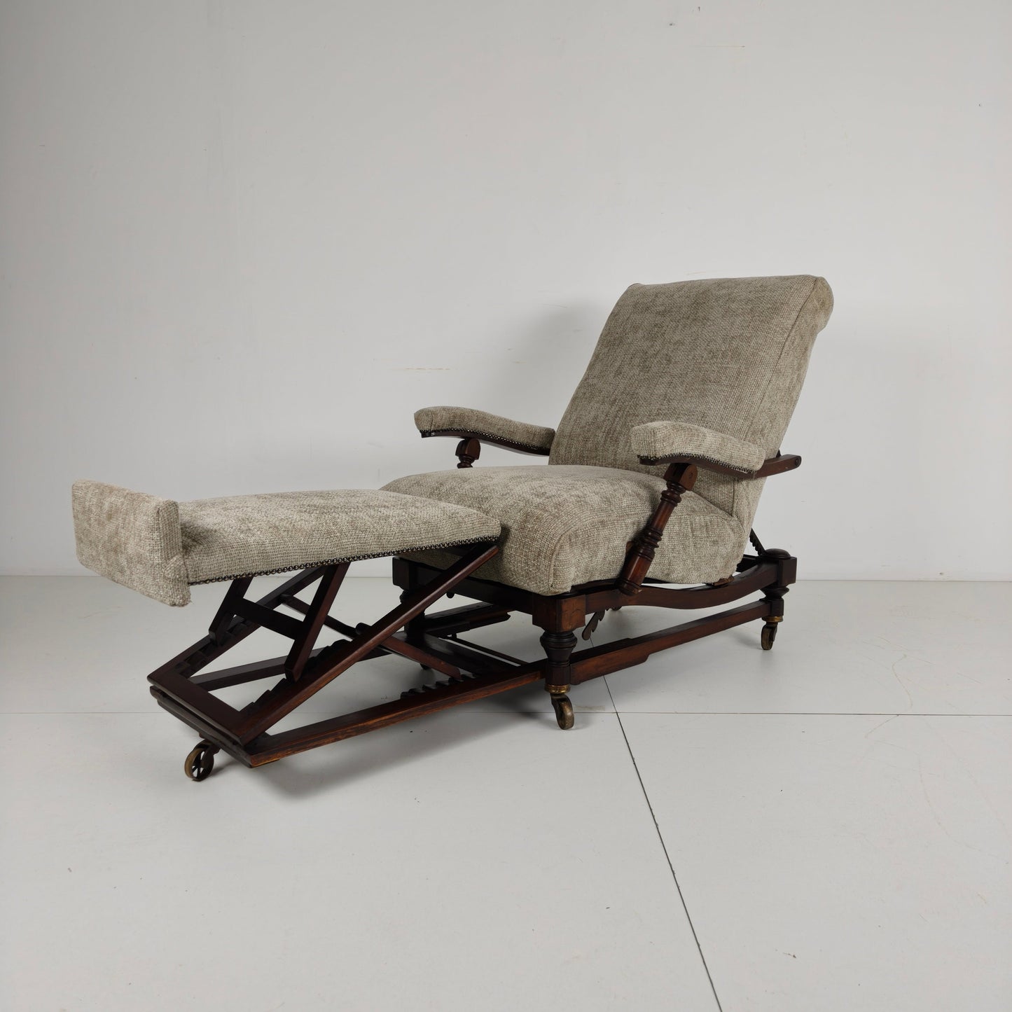 English Reclining Library Chair (circa 1860) English Reclining Library Chair (circa 1860)