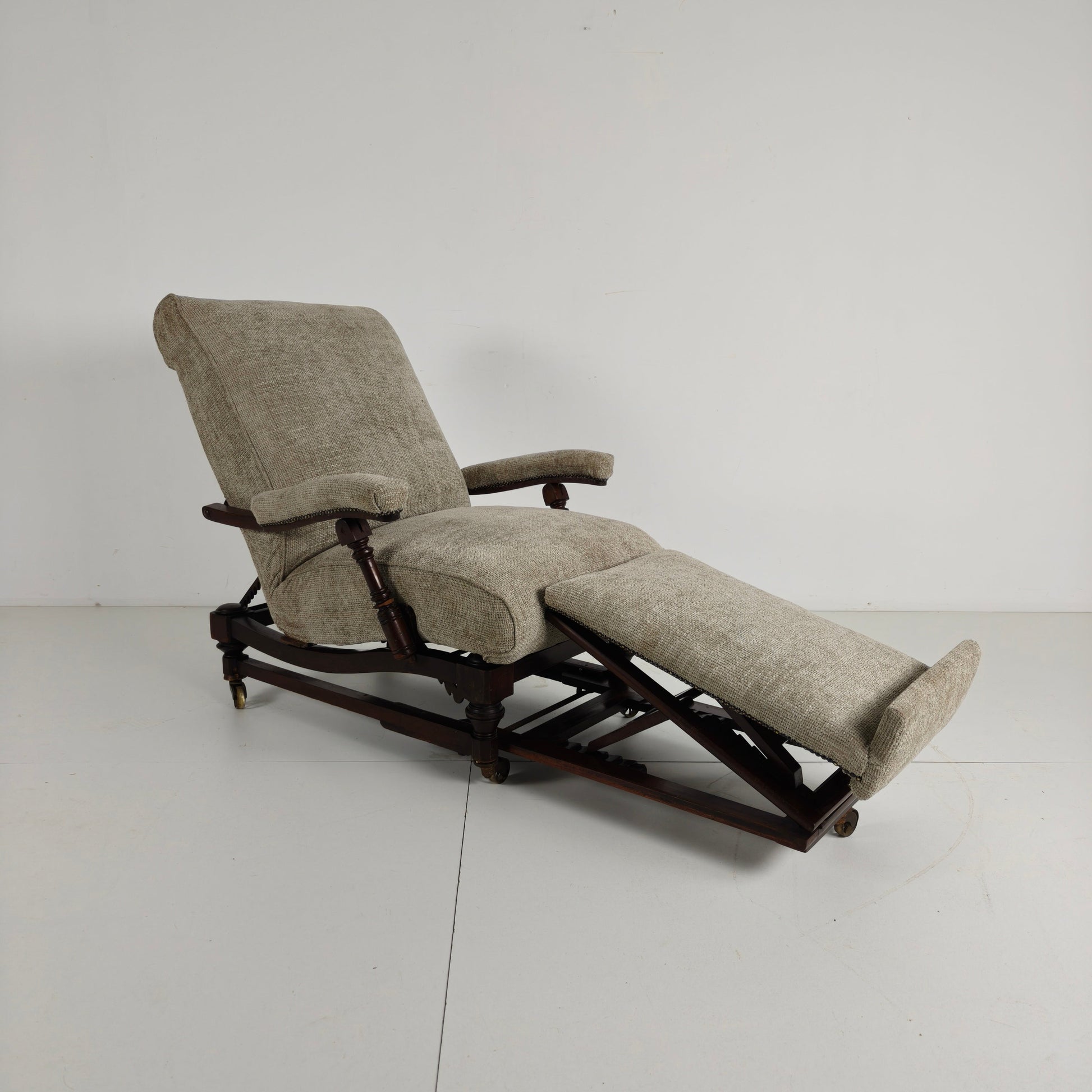 English Reclining Library Chair (circa 1860) English Reclining Library Chair (circa 1860)