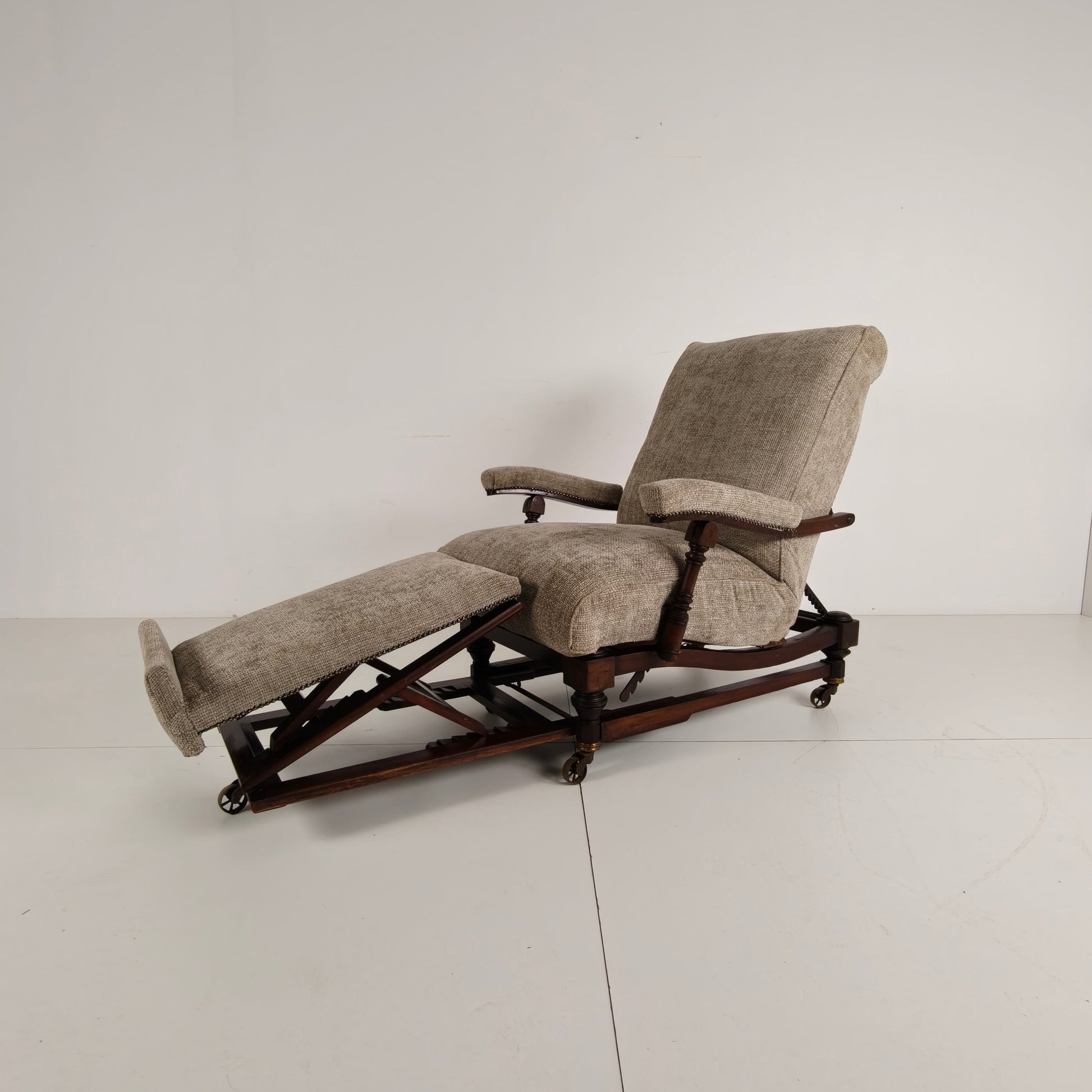 English Reclining Library Chair (circa 1860) English Reclining Library Chair (circa 1860)