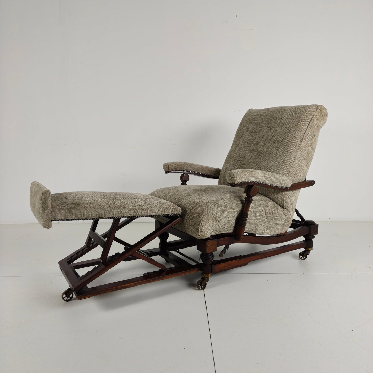 English Reclining Library Chair (circa 1860) English Reclining Library Chair (circa 1860)
