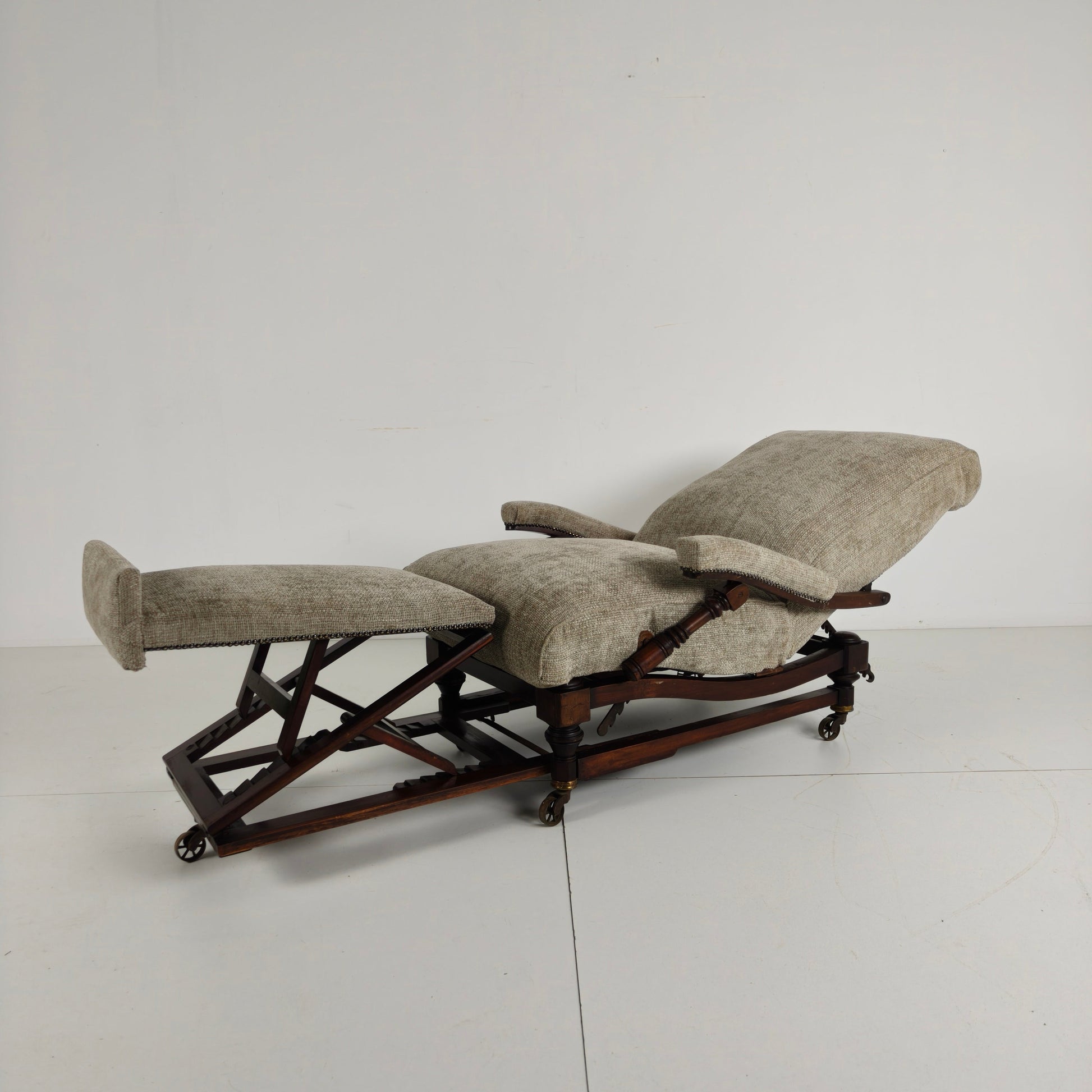 English Reclining Library Chair (circa 1860) English Reclining Library Chair (circa 1860)
