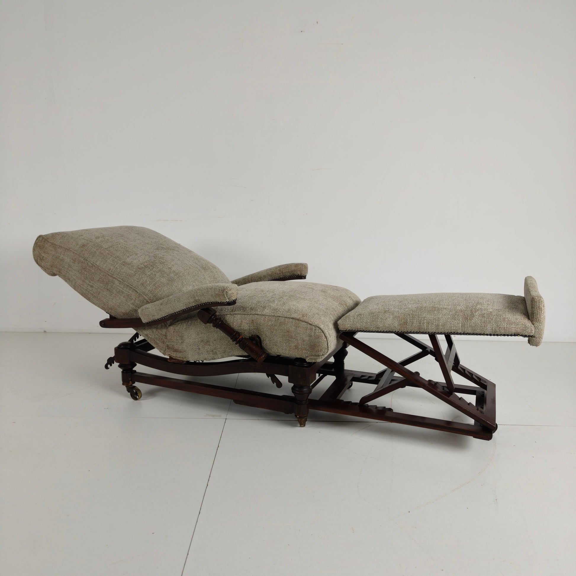 English Reclining Library Chair (circa 1860) English Reclining Library Chair (circa 1860)