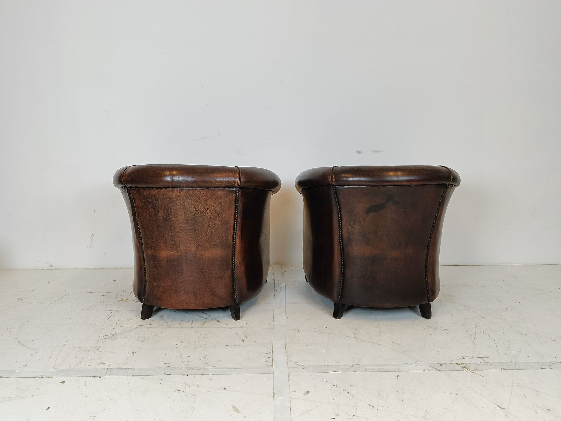 Excellent Set Of Sheep Leather Chairs Excellent Set Of Sheep Leather Chairs