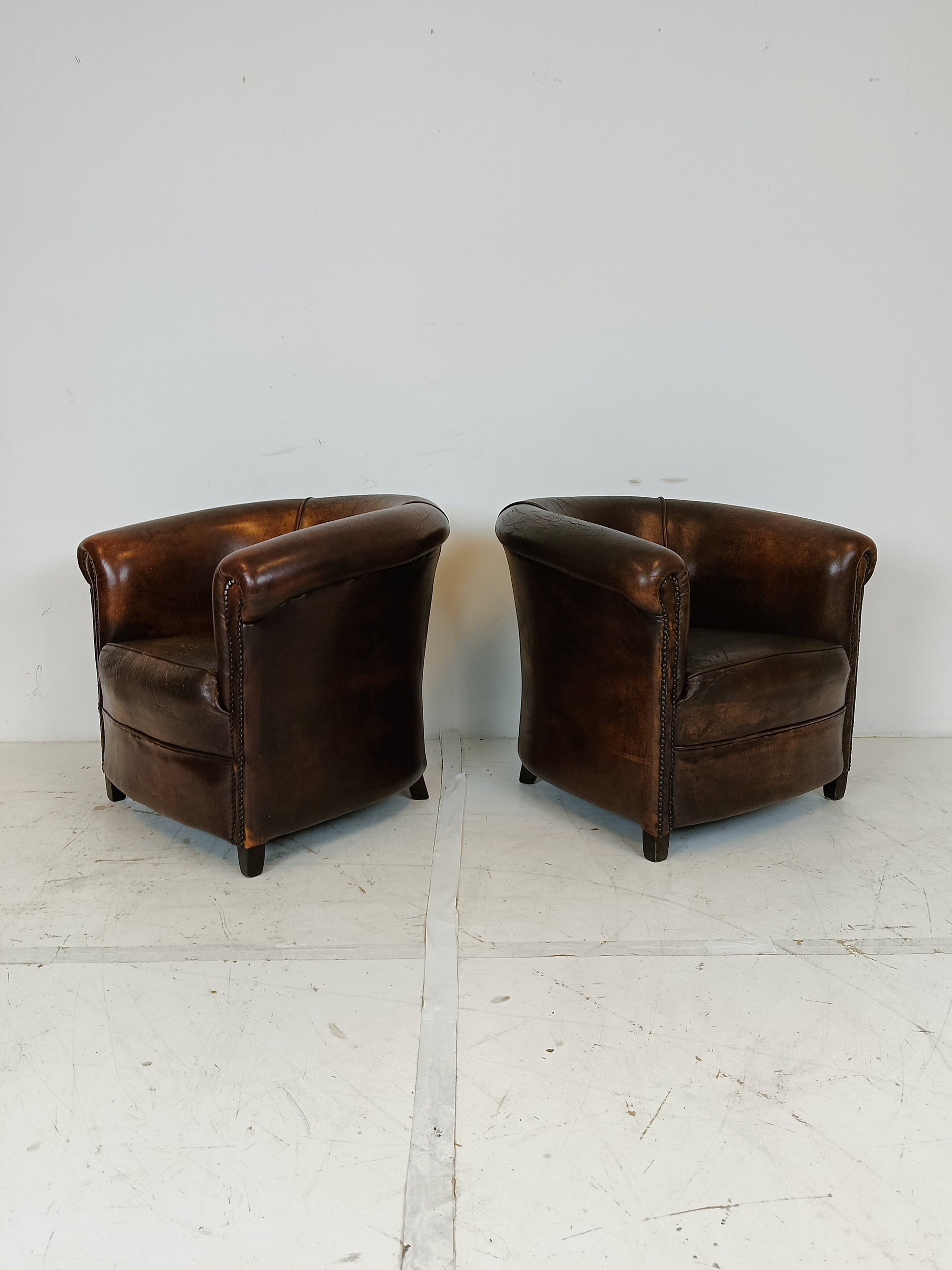 Excellent Set Of Sheep Leather Chairs Excellent Set Of Sheep Leather Chairs