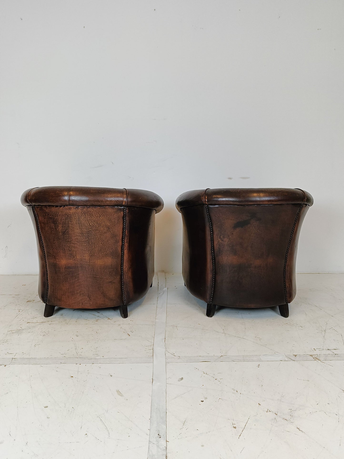 Excellent Set Of Sheep Leather Chairs Excellent Set Of Sheep Leather Chairs