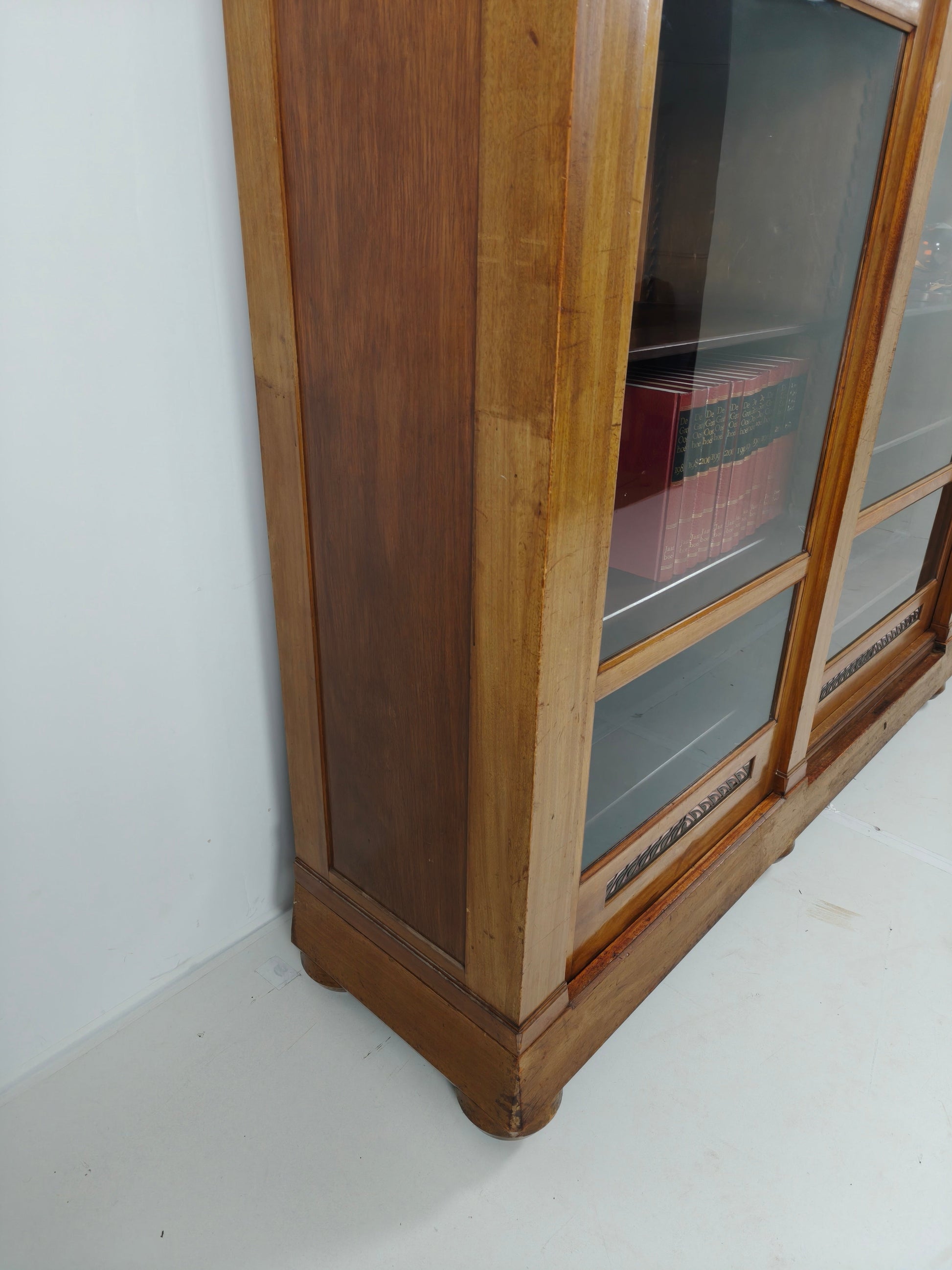 Exceptional Unique Large Display Book Cabinet Art Deco, 1920's Exceptional Unique Large Display Book Cabinet Art Deco, 1920's