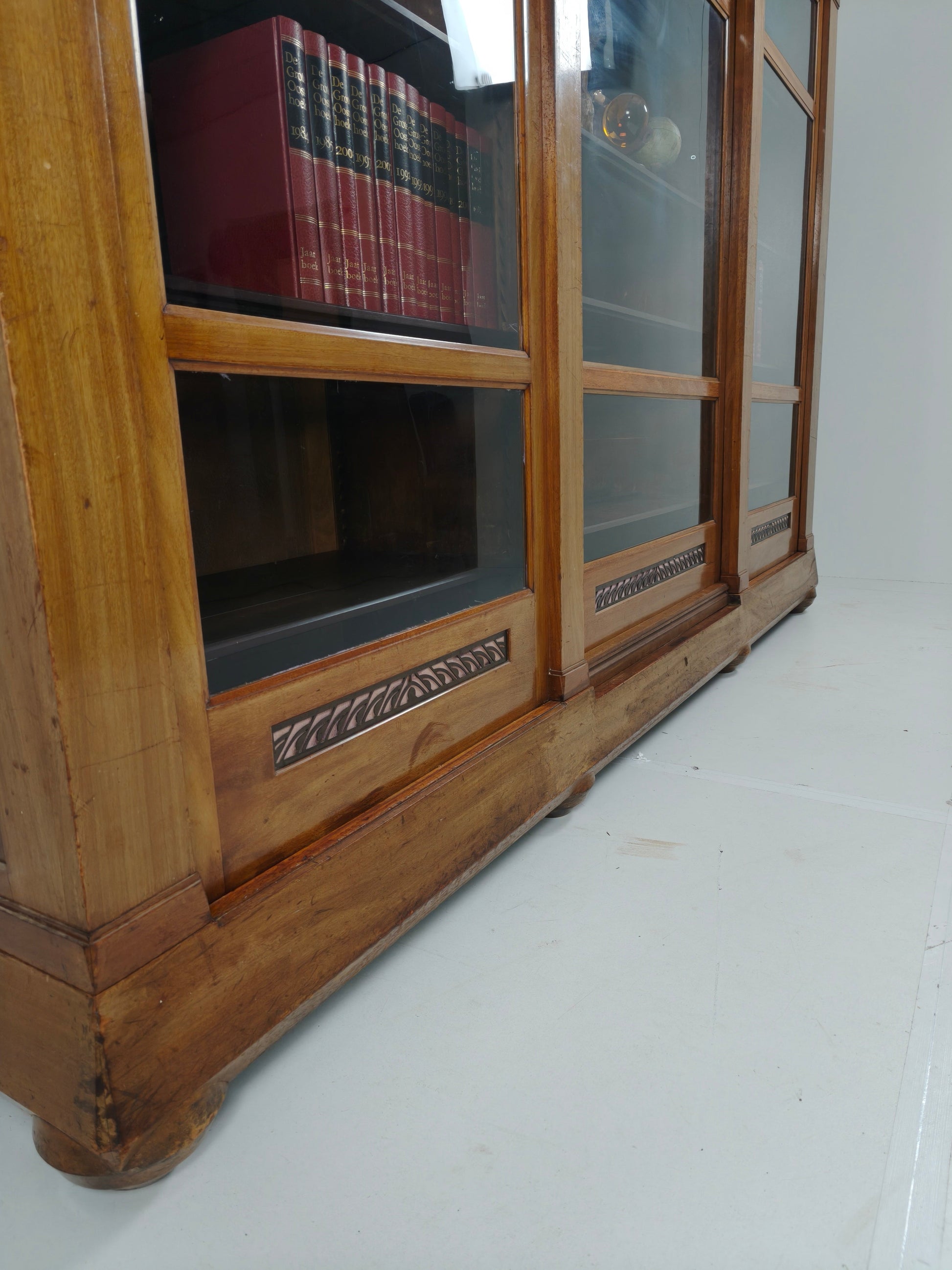 Exceptional Unique Large Display Book Cabinet Art Deco, 1920's Exceptional Unique Large Display Book Cabinet Art Deco, 1920's