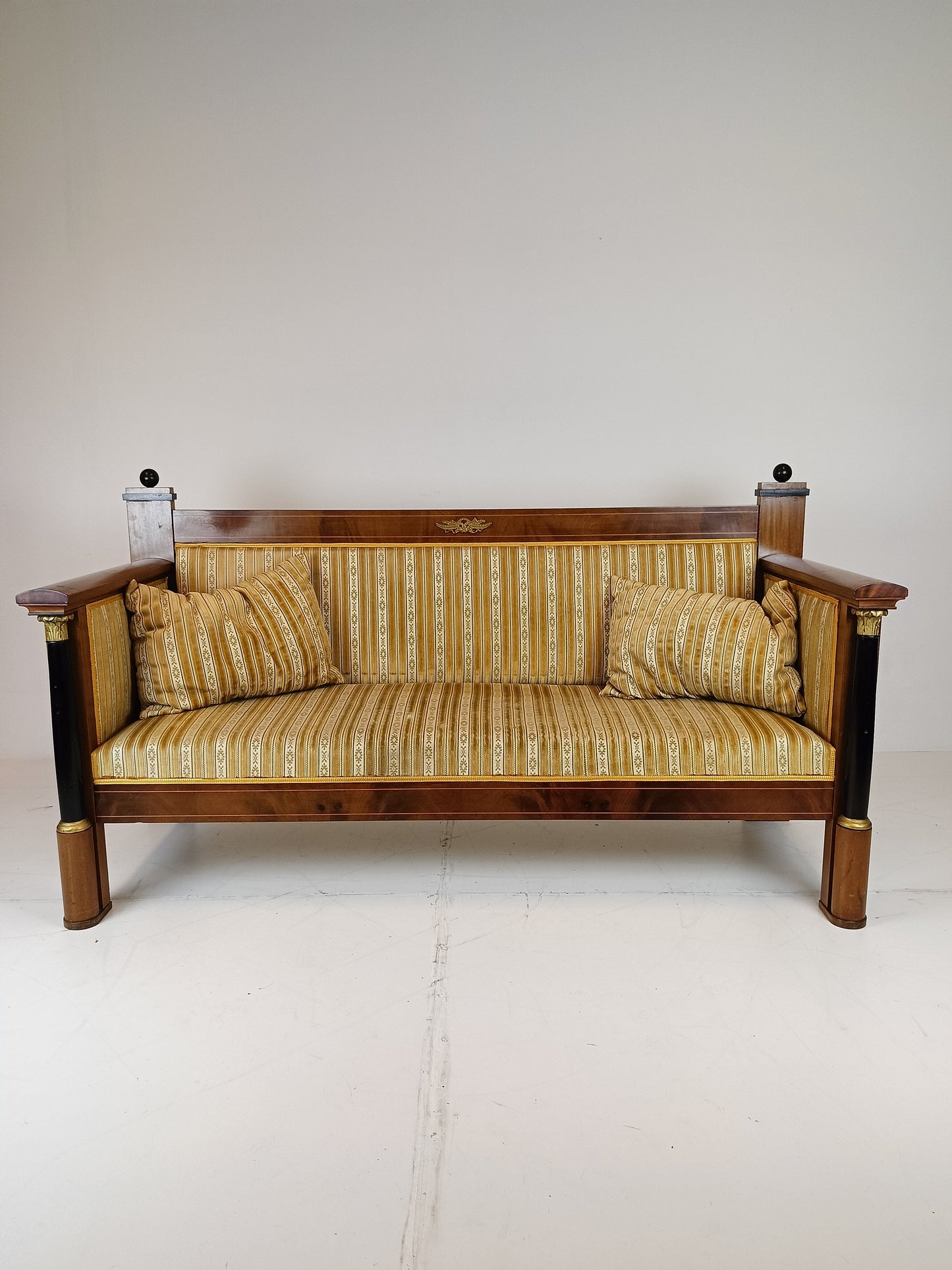 French Antique Empire Sofa/ Hall Bench French Antique Empire Sofa/ Hall Bench