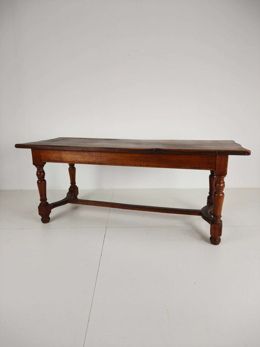 French Antique Oak Farmhouse Table – 20th Century French Antique Oak Farmhouse Table – 20th Century