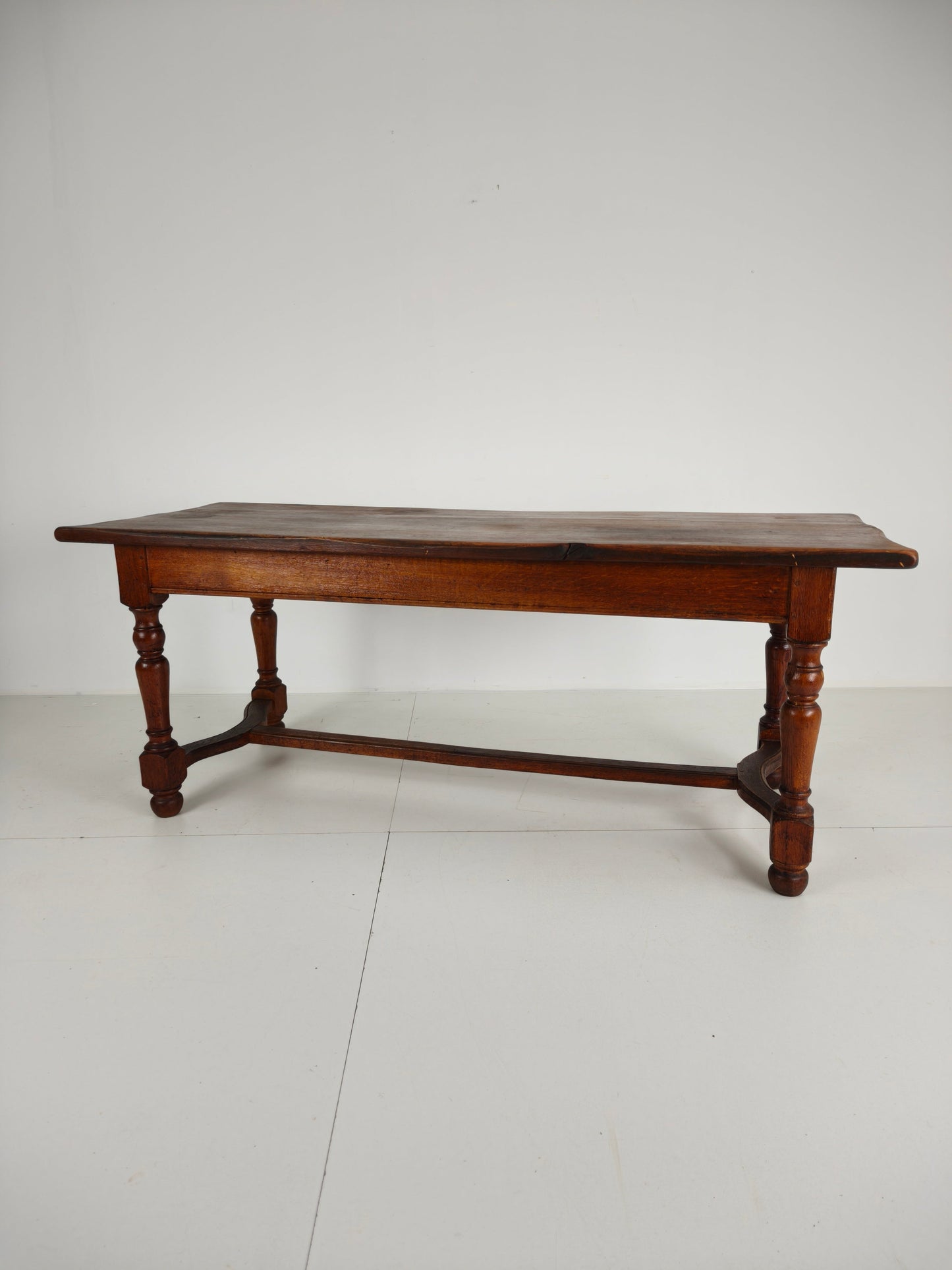 French Antique Oak Farmhouse Table – 20th Century French Antique Oak Farmhouse Table – 20th Century