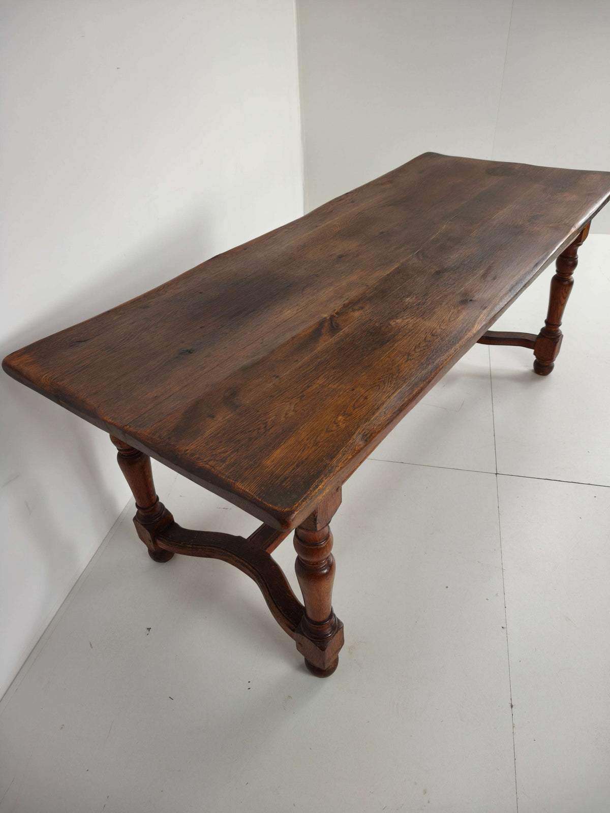 French Antique Oak Farmhouse Table – 20th Century French Antique Oak Farmhouse Table – 20th Century