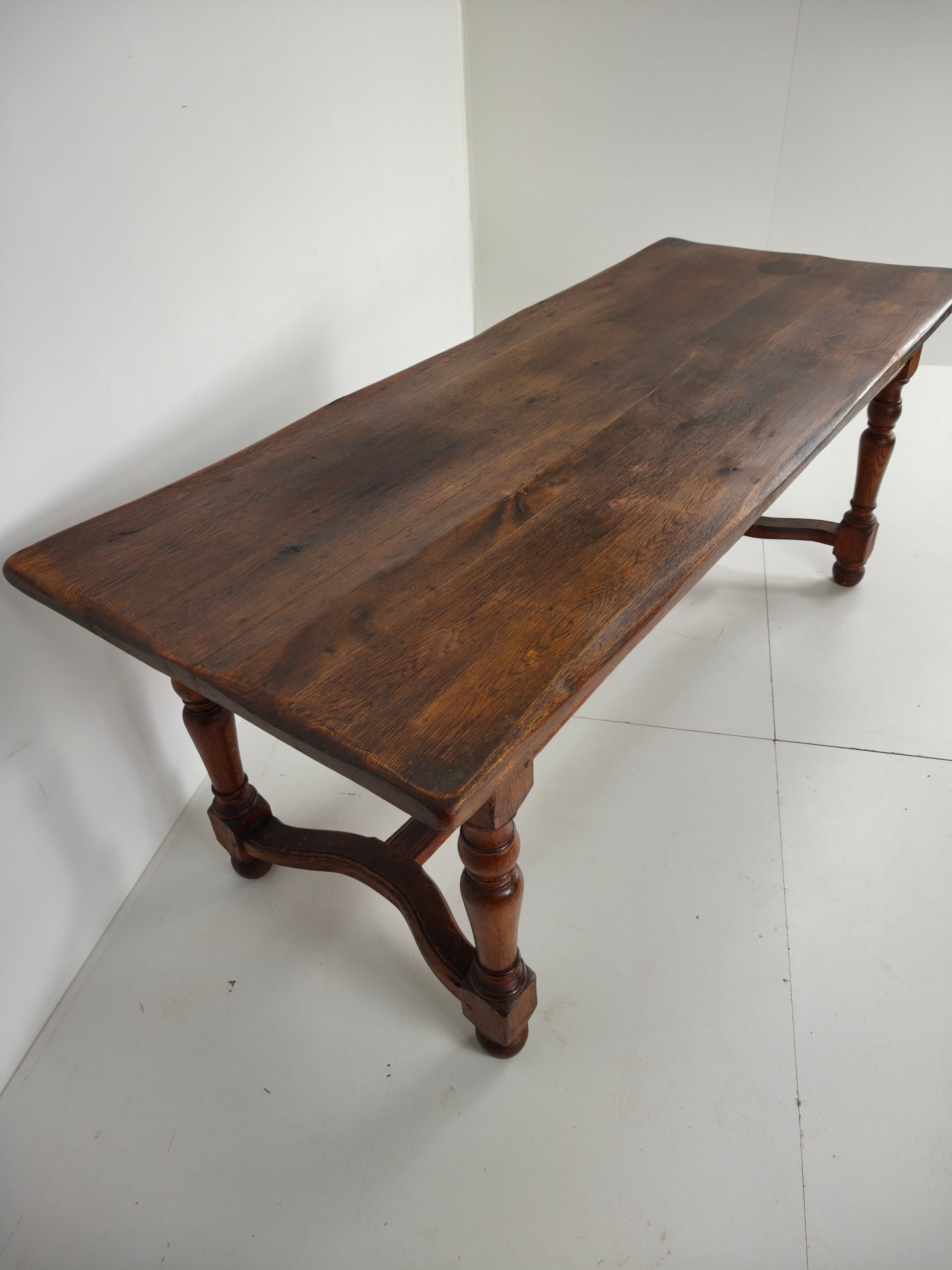 French Antique Oak Farmhouse Table – 20th Century French Antique Oak Farmhouse Table – 20th Century