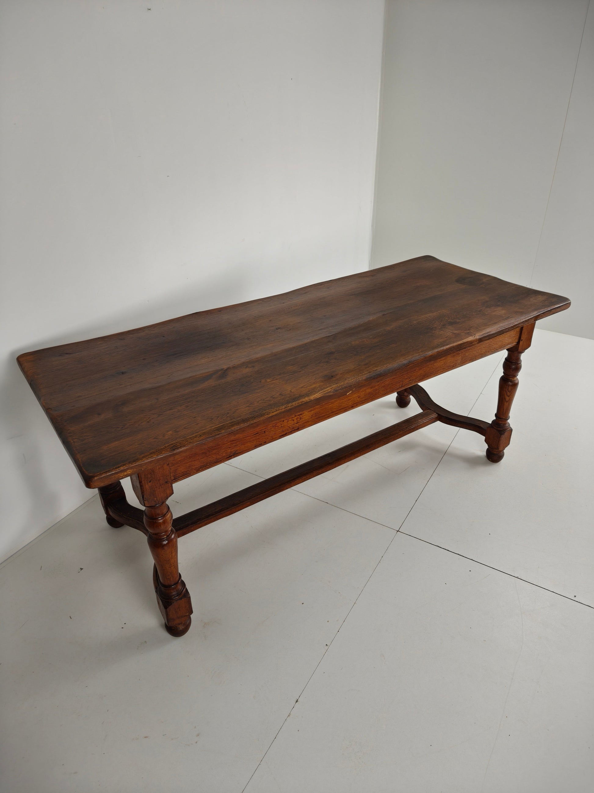 French Antique Oak Farmhouse Table – 20th Century French Antique Oak Farmhouse Table – 20th Century