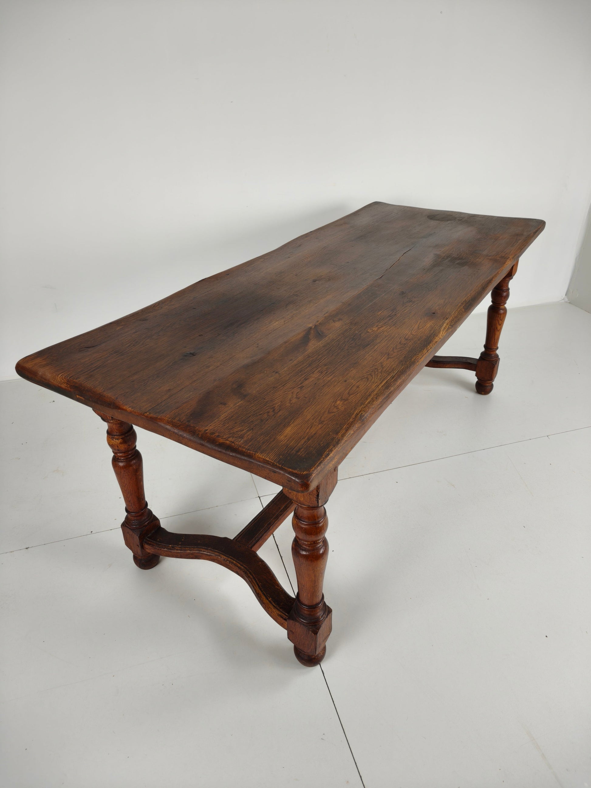French Antique Oak Farmhouse Table – 20th Century French Antique Oak Farmhouse Table – 20th Century