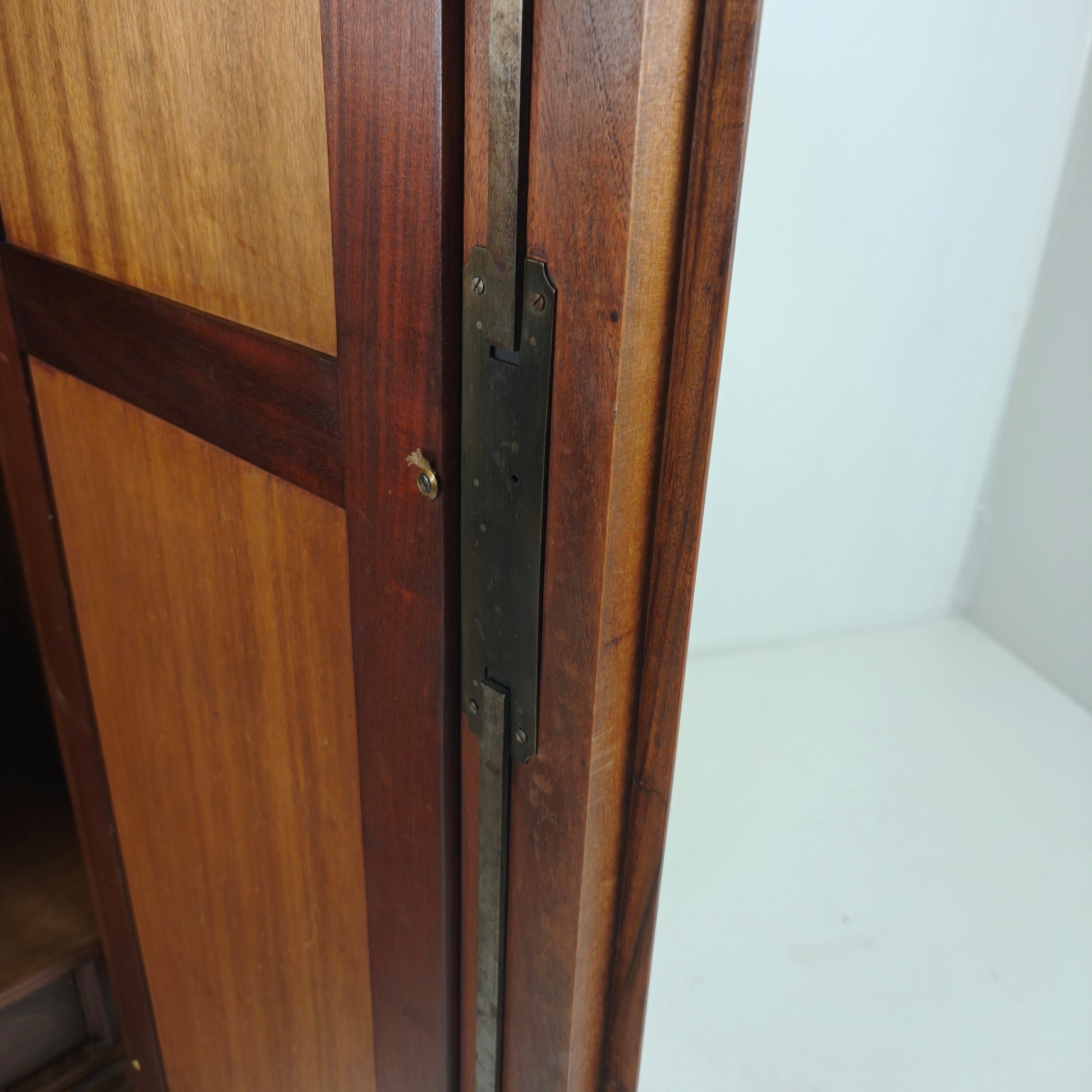 French Louis XV Style Carved Wood Wardrobe / Armoire with Mirrored Doors French Louis XV Style Carved Wood Wardrobe / Armoire with Mirrored Doors