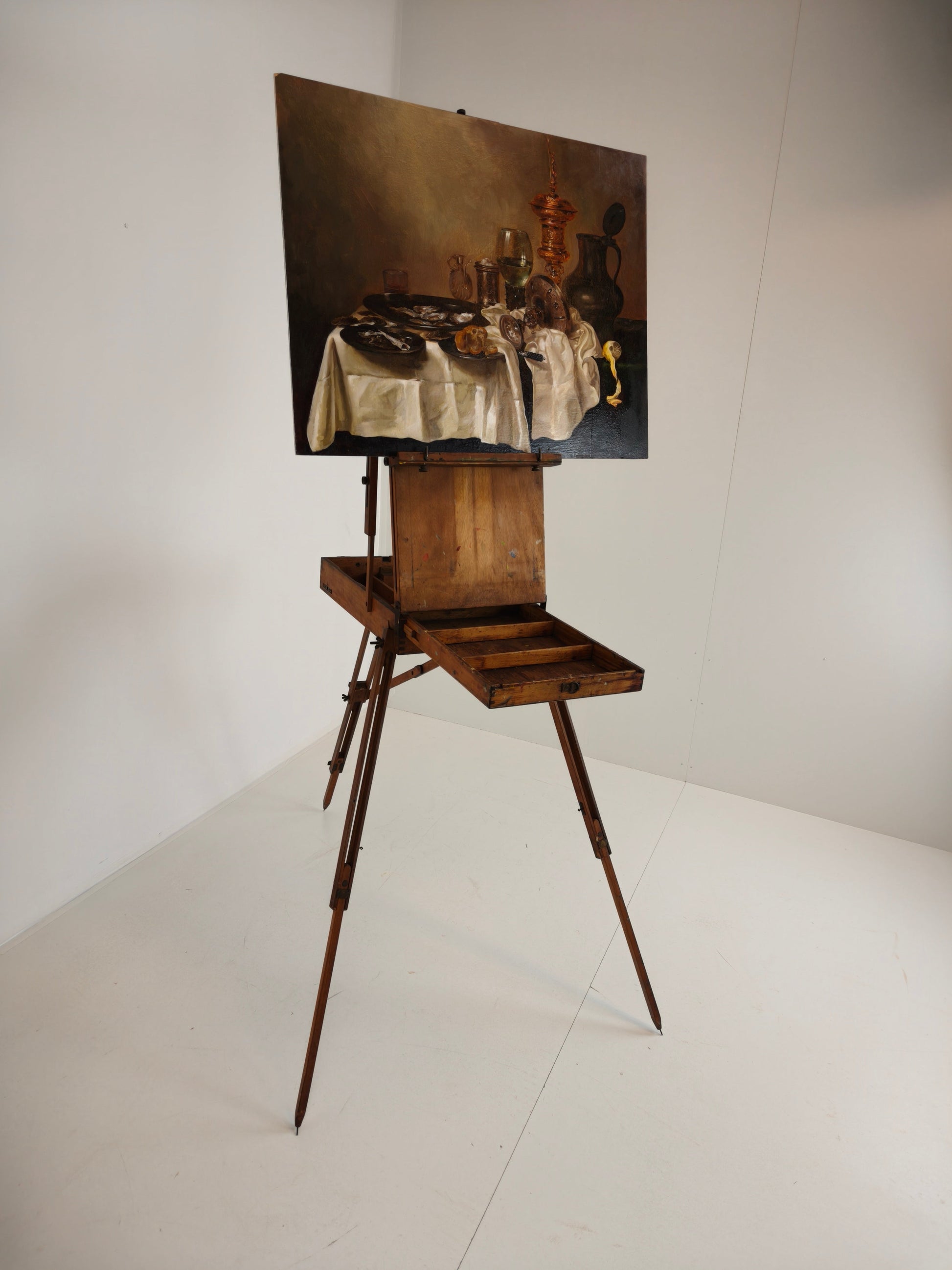 French Metamorphic Traveling Painter’s Box Easel – Grumbacher – BREV. S.G.D.G. French Metamorphic Traveling Painter’s Box Easel – Grumbacher – BREV. S.G.D.G.