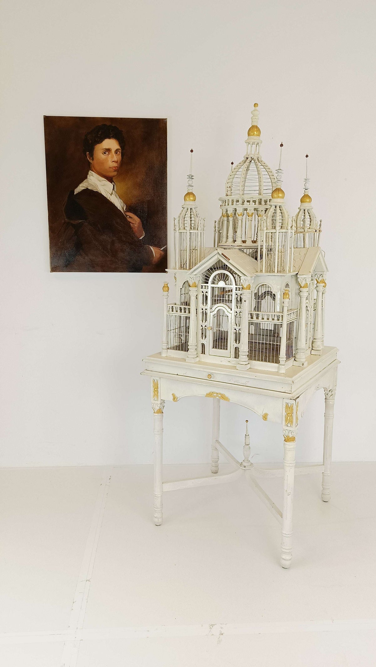 French Victorian Midcentury Birdcage French Victorian Midcentury Birdcage