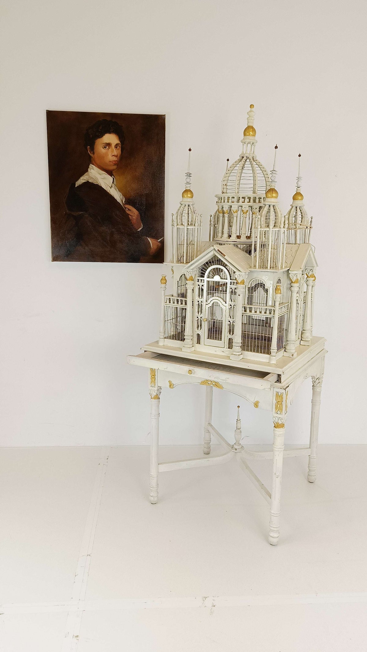 French Victorian Midcentury Birdcage French Victorian Midcentury Birdcage
