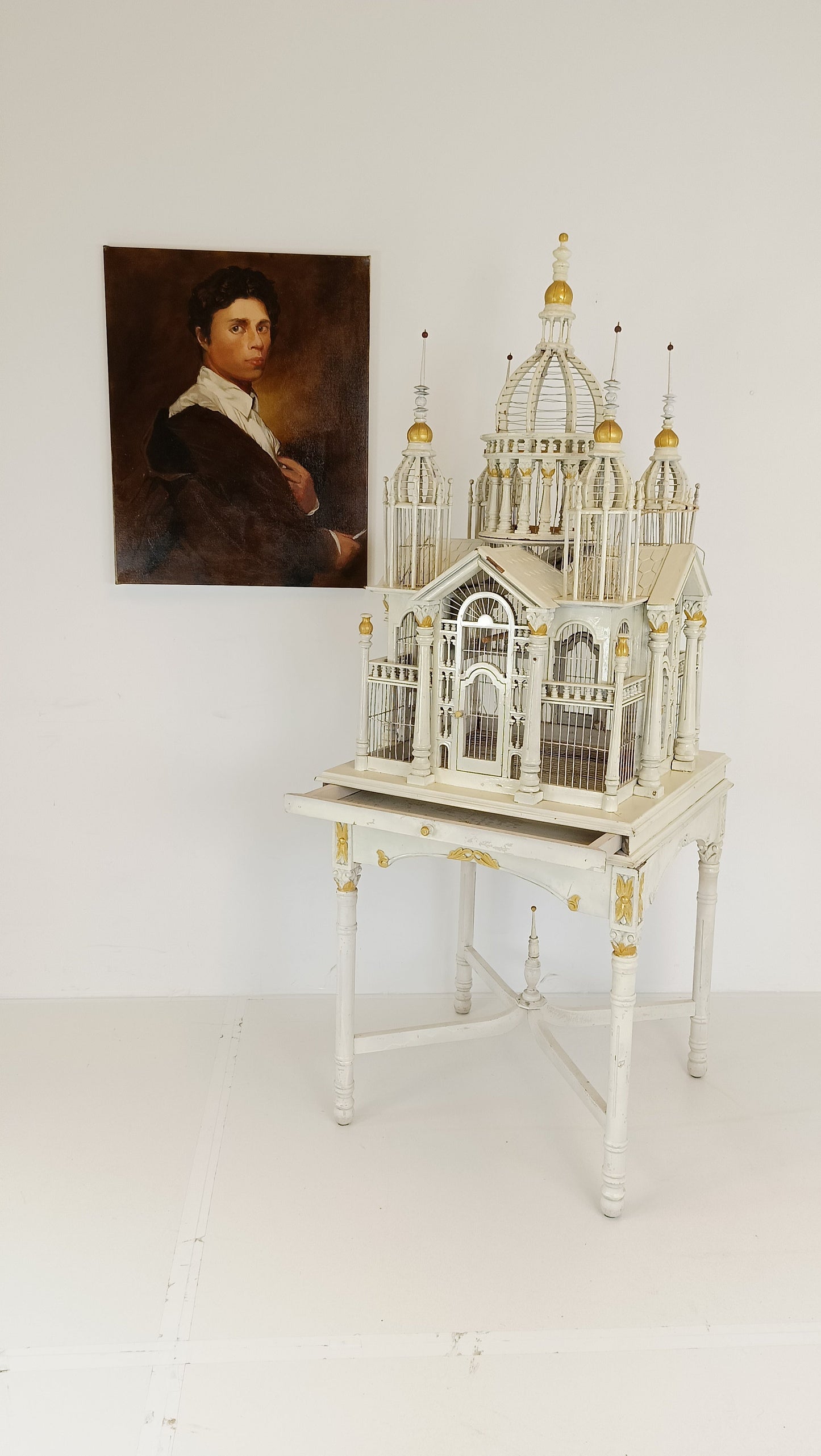 French Victorian Midcentury Birdcage French Victorian Midcentury Birdcage