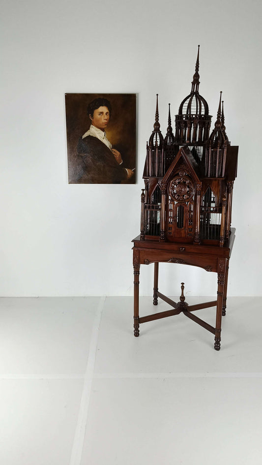 French Victorian Midcentury Style Birdcage French Victorian Midcentury Style Birdcage