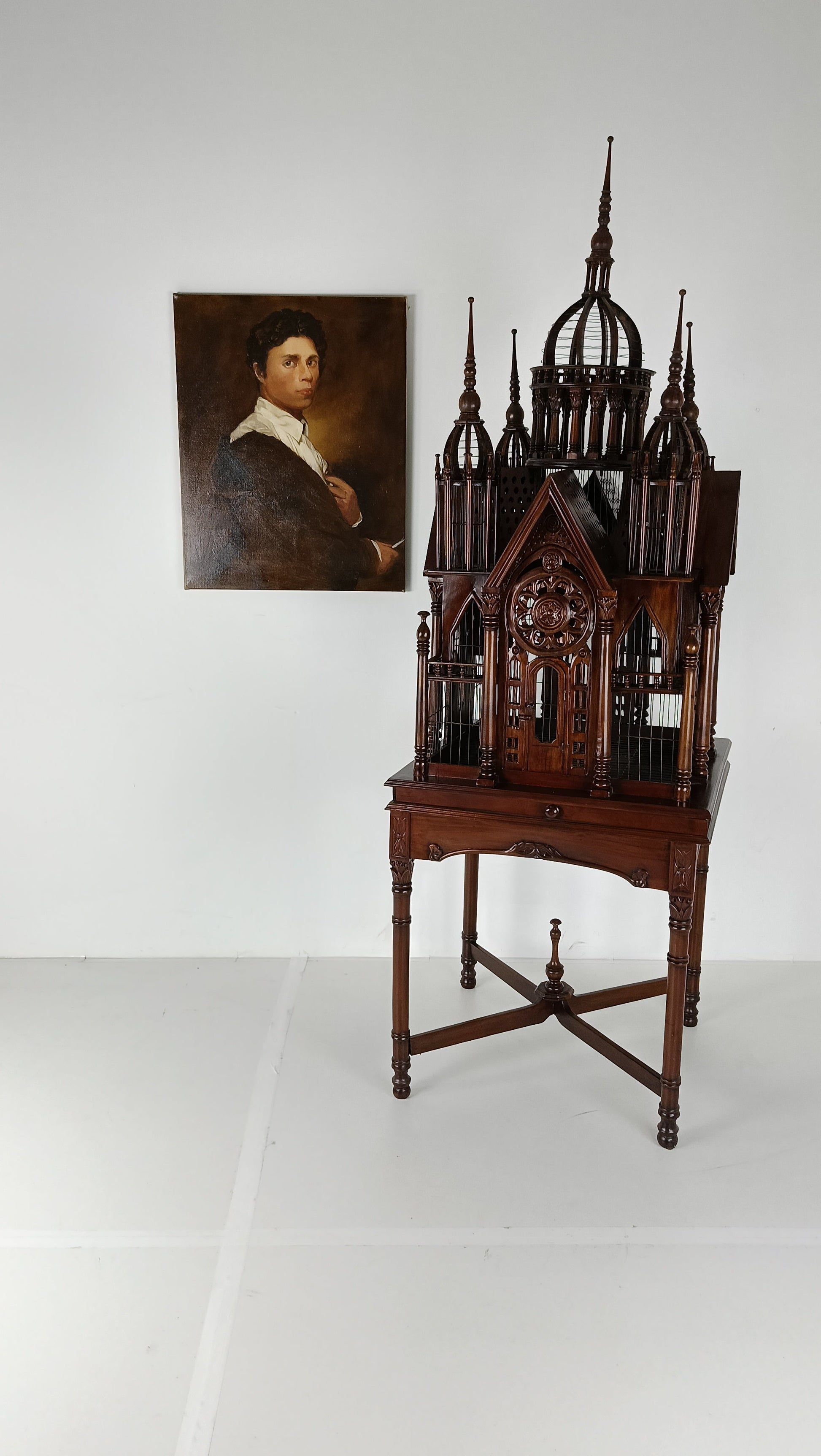 French Victorian Midcentury Style Birdcage French Victorian Midcentury Style Birdcage