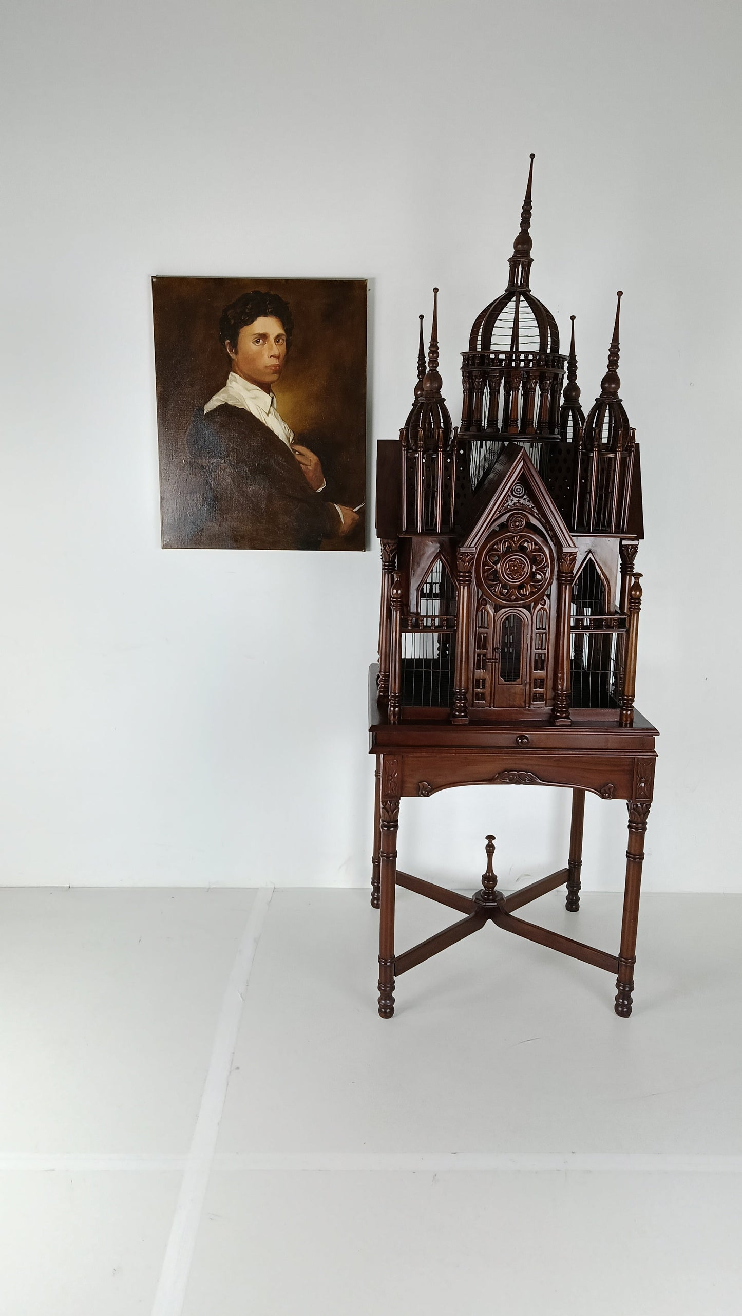 French Victorian Midcentury Style Birdcage French Victorian Midcentury Style Birdcage