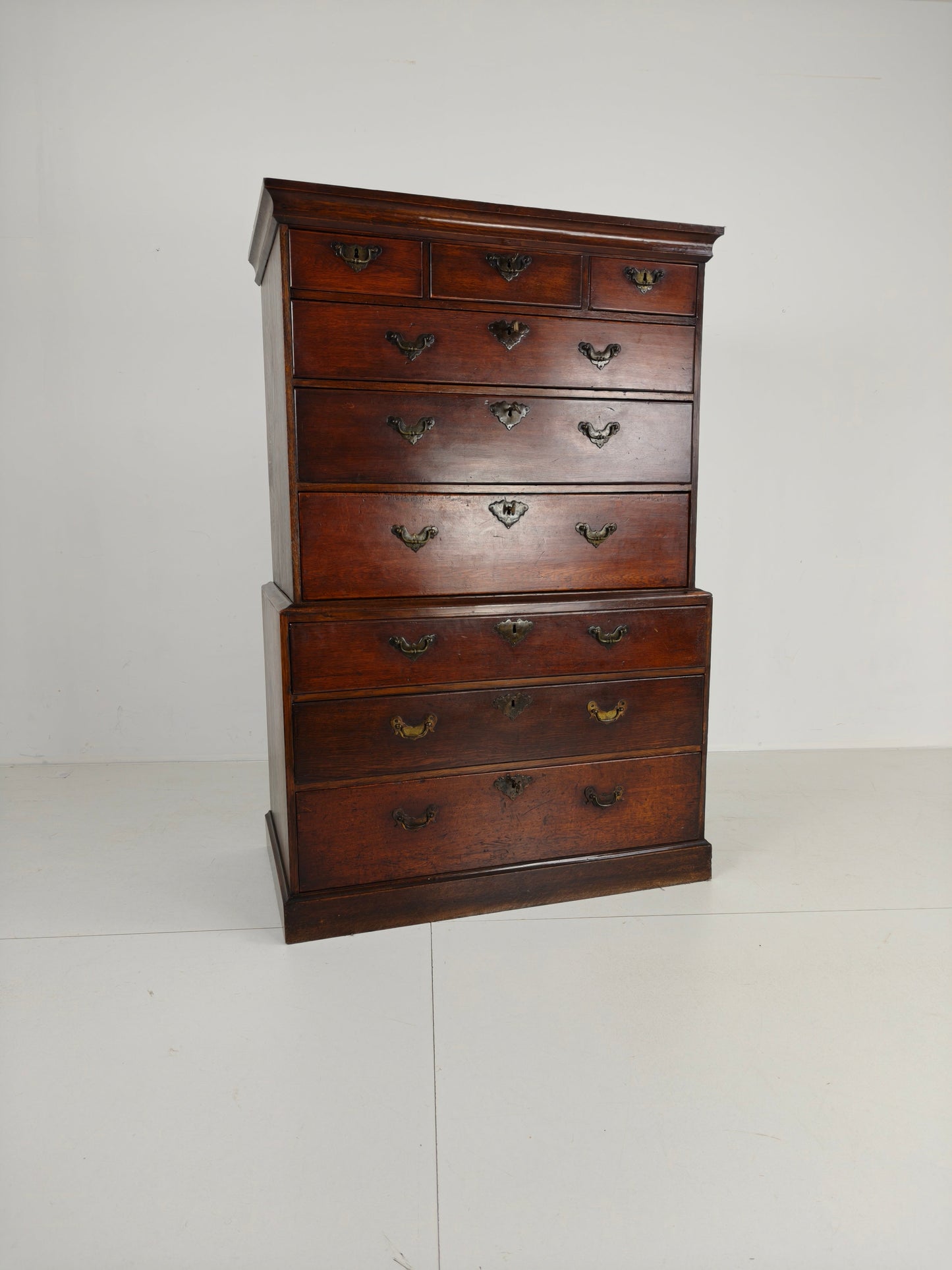 George III Country Tallboy / Chest on Chest George III Country Tallboy / Chest on Chest