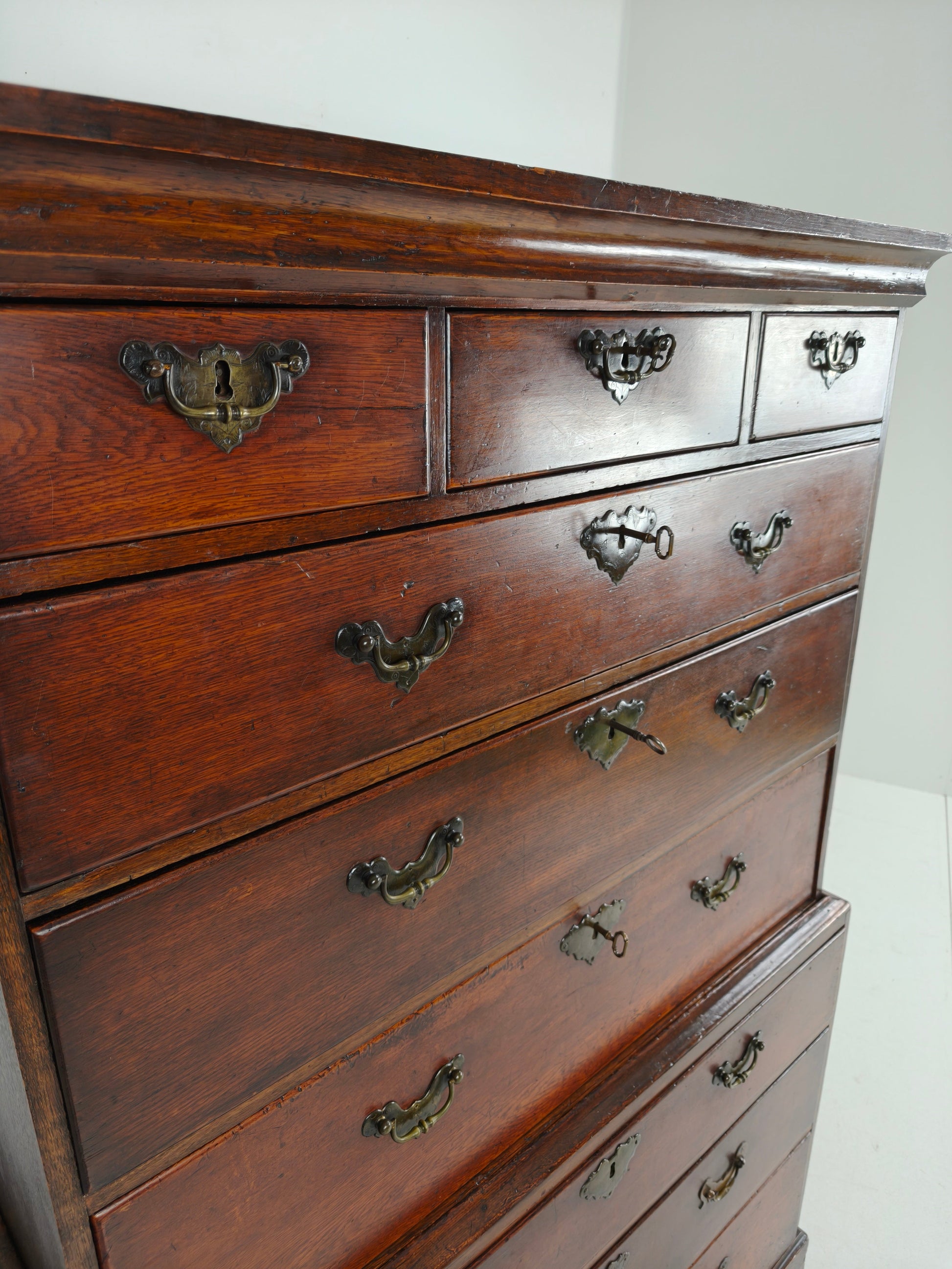 George III Country Tallboy / Chest on Chest George III Country Tallboy / Chest on Chest