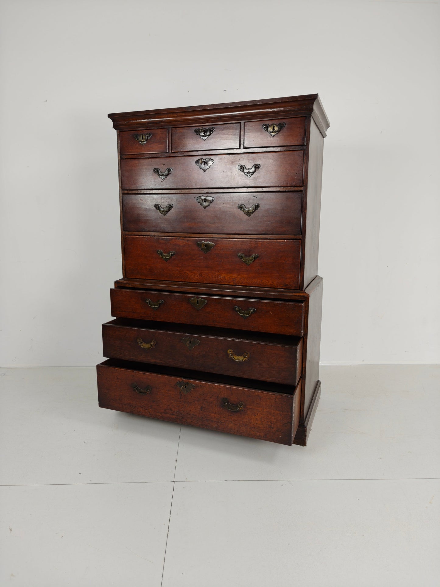 George III Country Tallboy / Chest on Chest George III Country Tallboy / Chest on Chest
