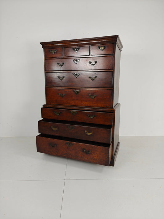 George III Country Tallboy / Chest on Chest George III Country Tallboy / Chest on Chest