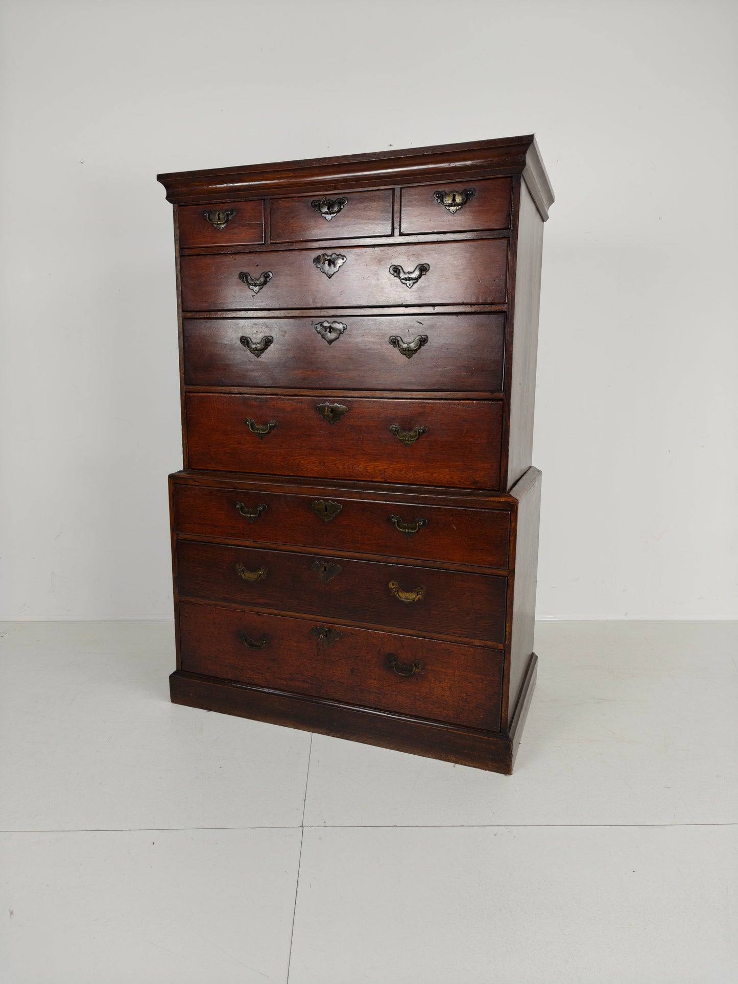 George III Country Tallboy / Chest on Chest George III Country Tallboy / Chest on Chest