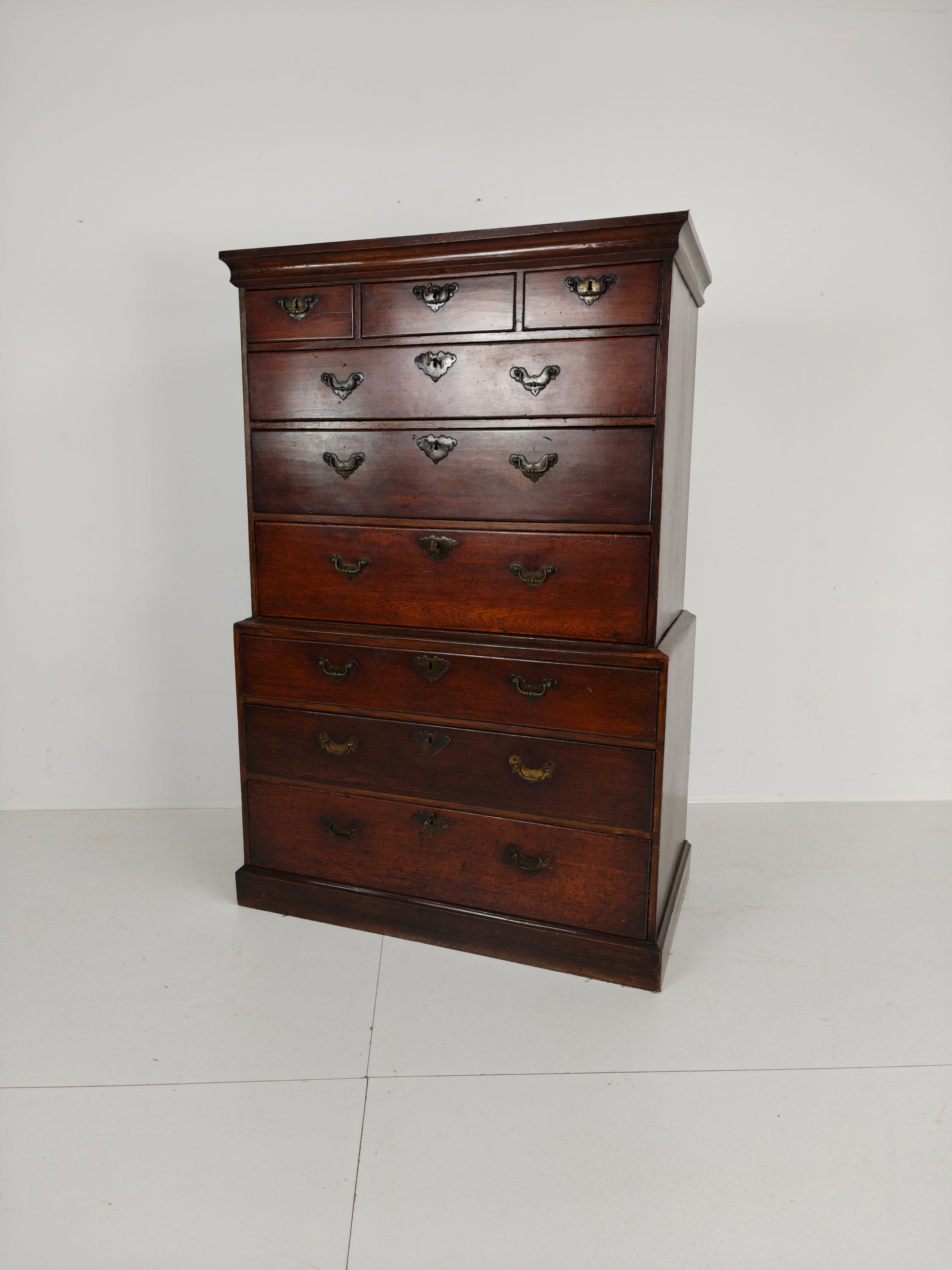 George III Country Tallboy / Chest on Chest George III Country Tallboy / Chest on Chest