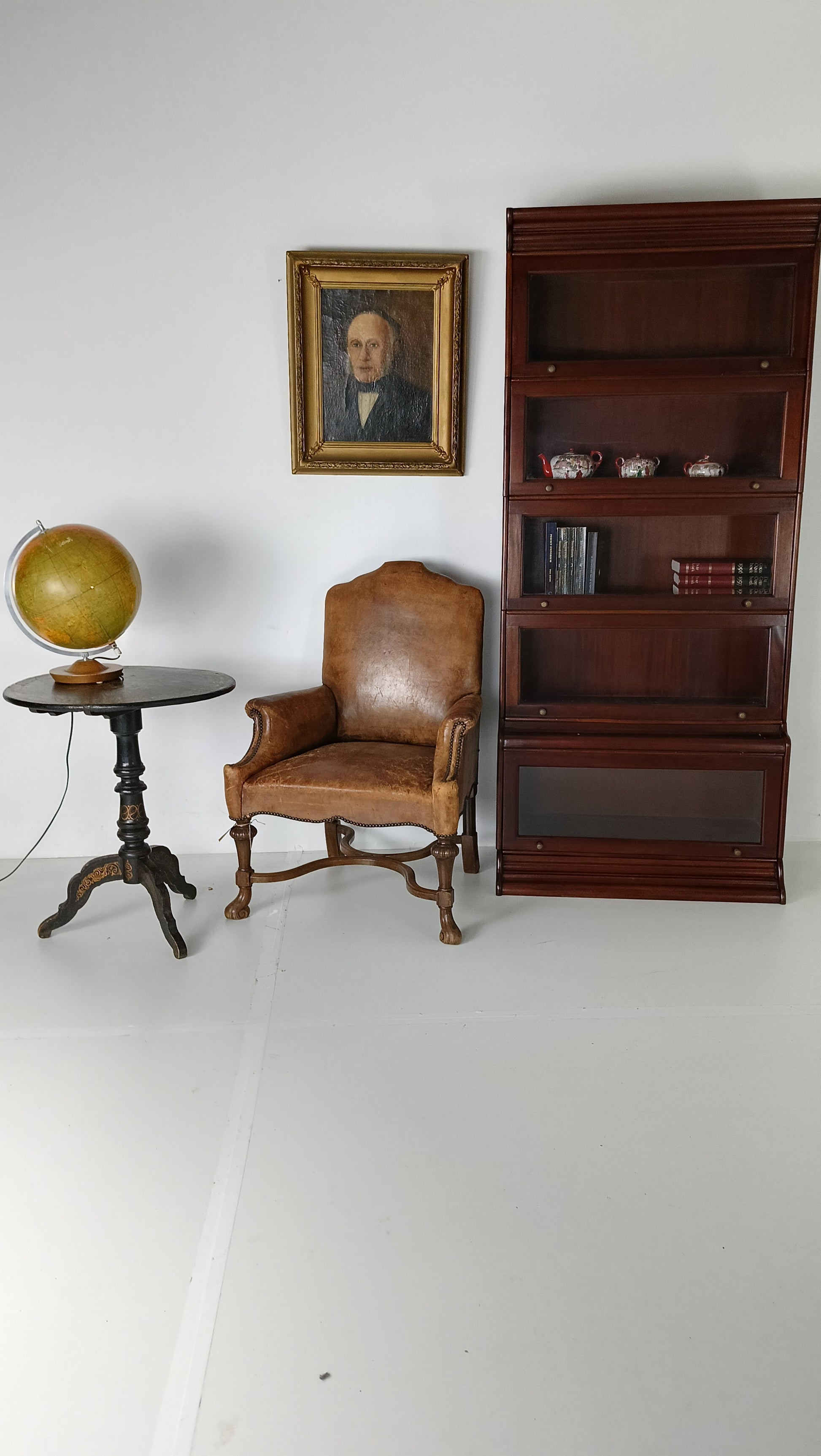 Globe Werner Style Book Cabinet (2) Globe Werner Style Book Cabinet (2)