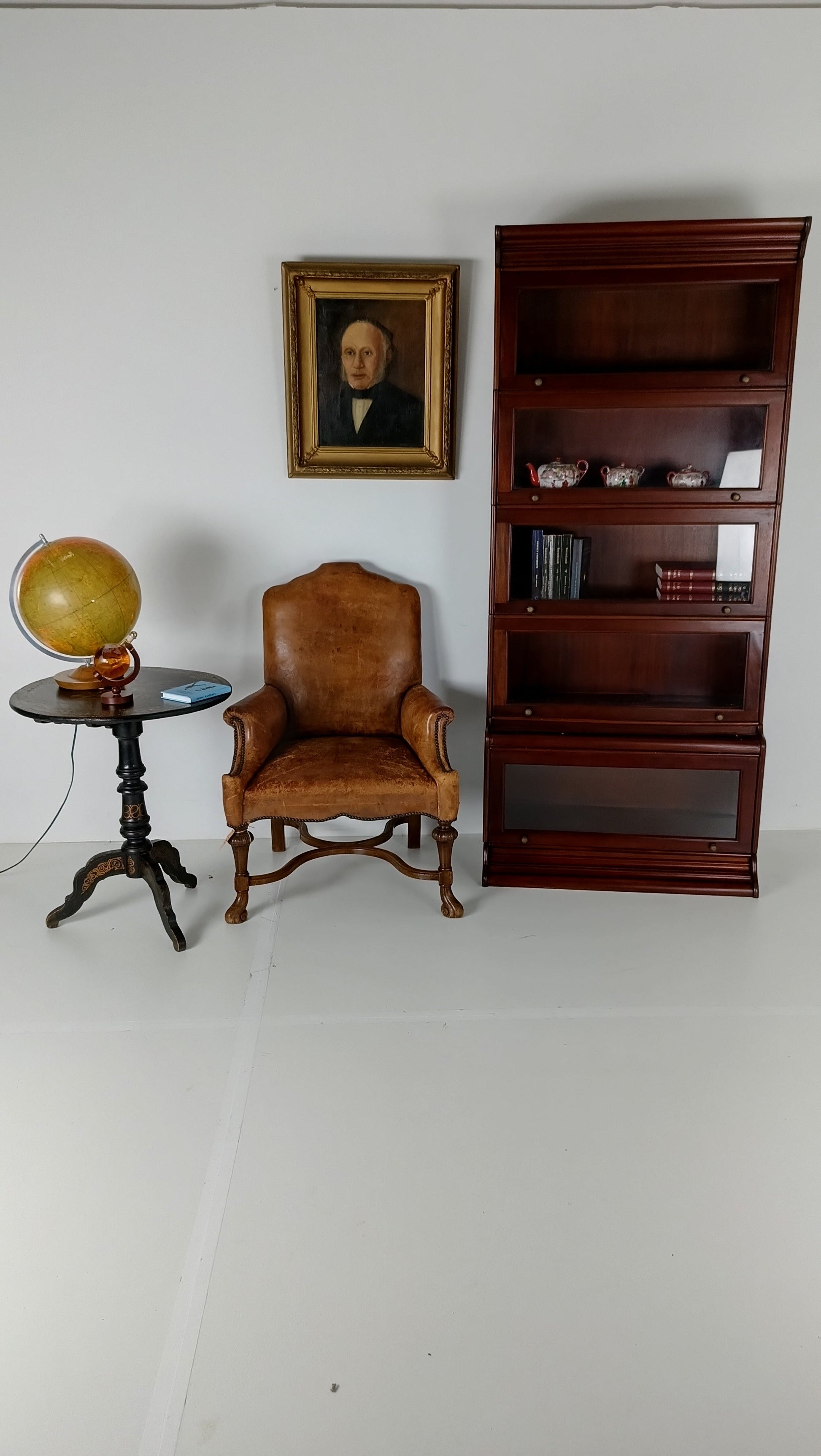 Globe Werner Style Book Cabinet (2) Globe Werner Style Book Cabinet (2)