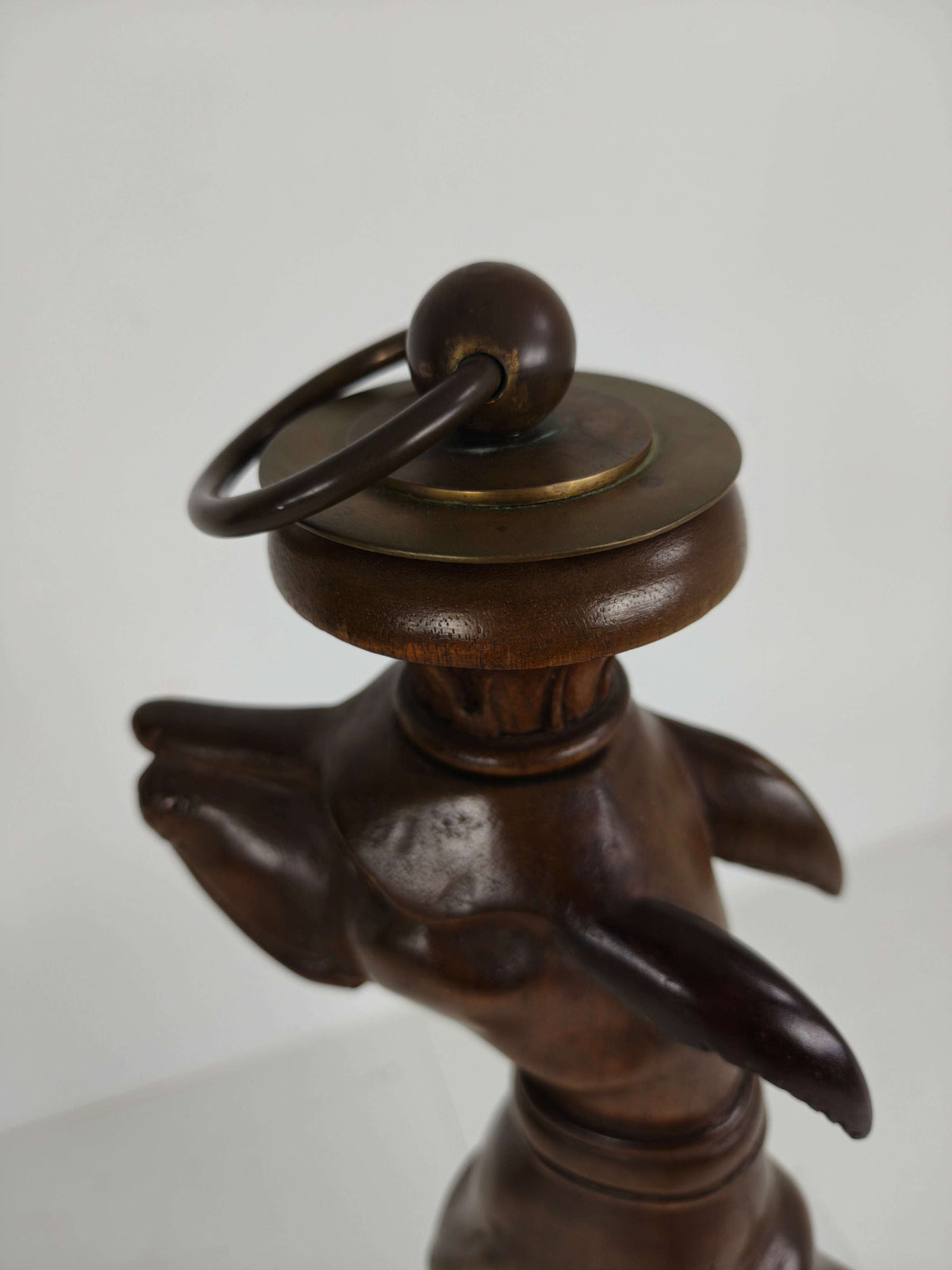 Hand-Carved Wooden Greyhound Statue -20th Century Hand-Carved Wooden Greyhound Statue -20th Century