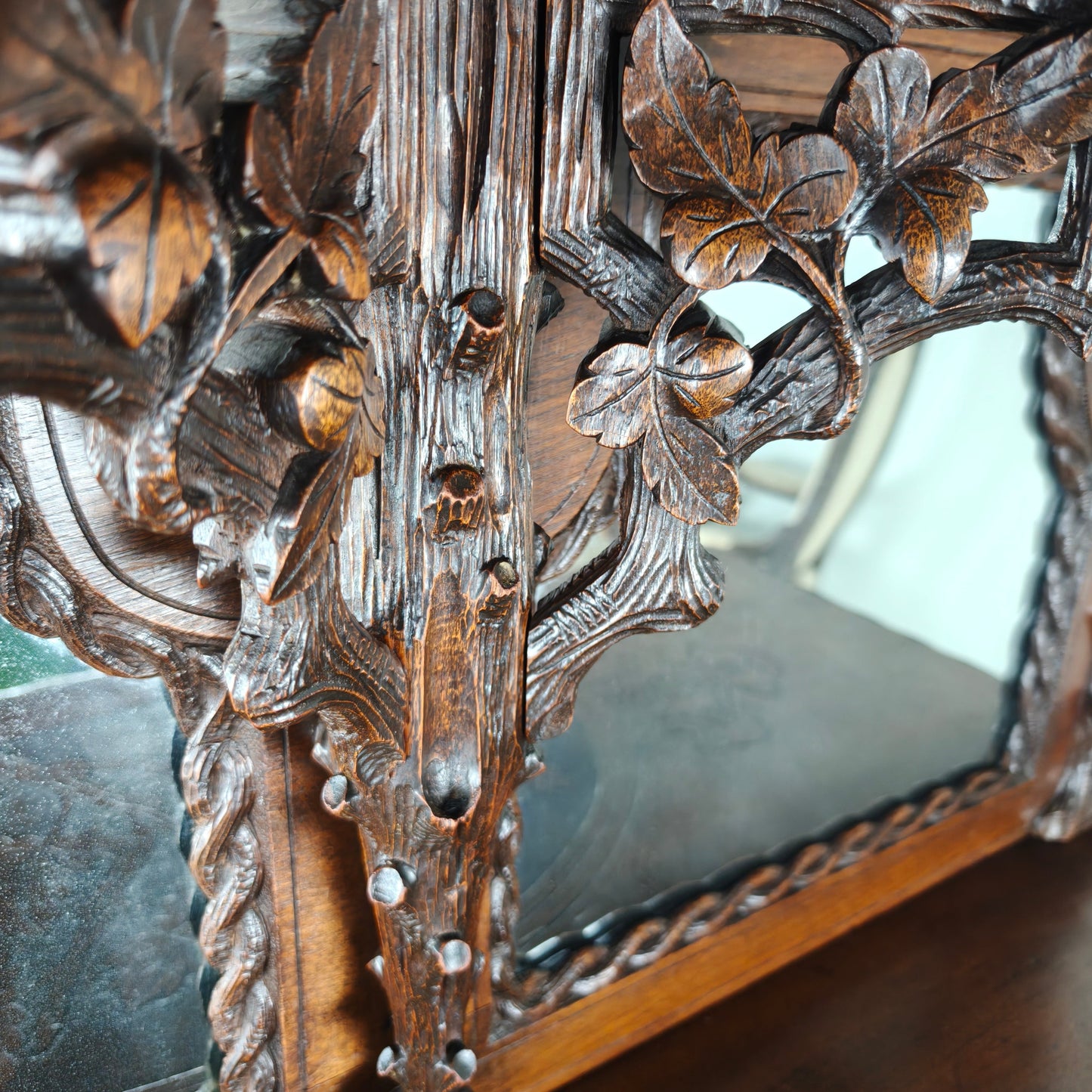 Horrix Buffet Cabinet with Mirror – Black Forest Style, By Horrix Horrix Buffet Cabinet with Mirror – Black Forest Style, By Horrix